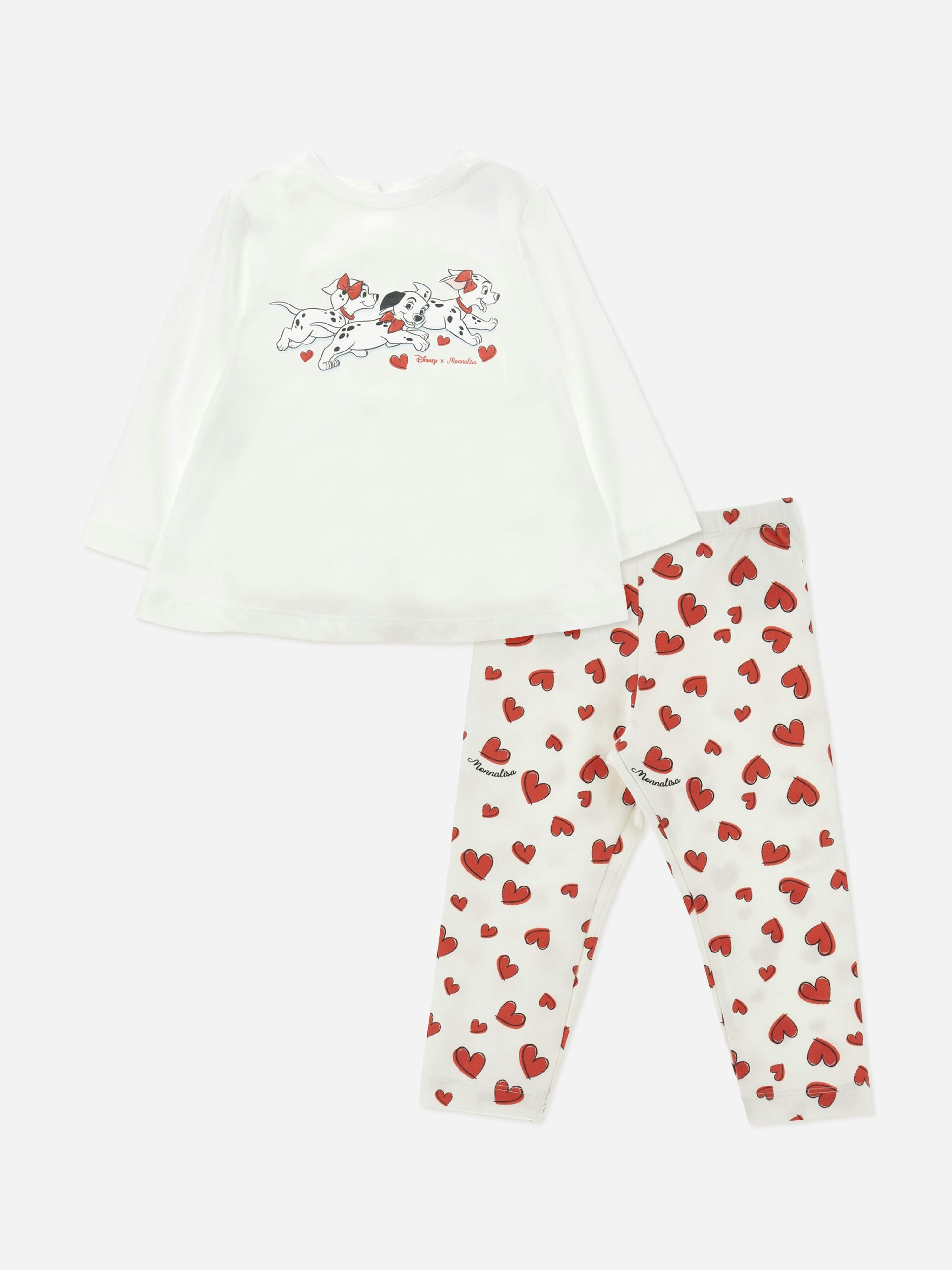 Monnalisa Women's Ivory Baby Girls Disney 101 Dalmations Leggings Set In - 3 Yrs