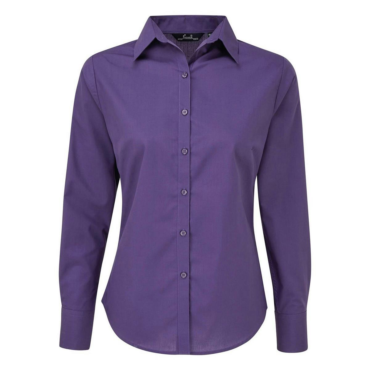 Premier Women's Purple Long-Sleeved Shirt In | Size: 10 - Image 3