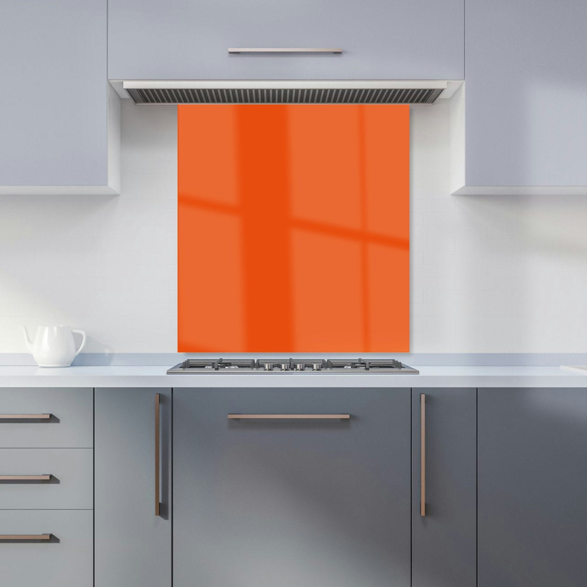 Rackhams Orange - Burnt Kitchen Splashback - W700mm X H650mm
