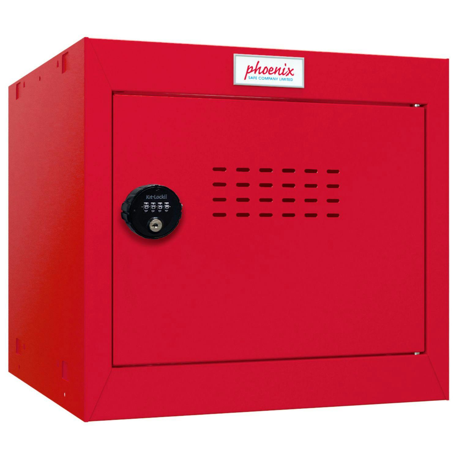 Rackhams Red Phoenix Cl0344rrc Size 1 Cube Locker With Combination Lock - Steel - 20