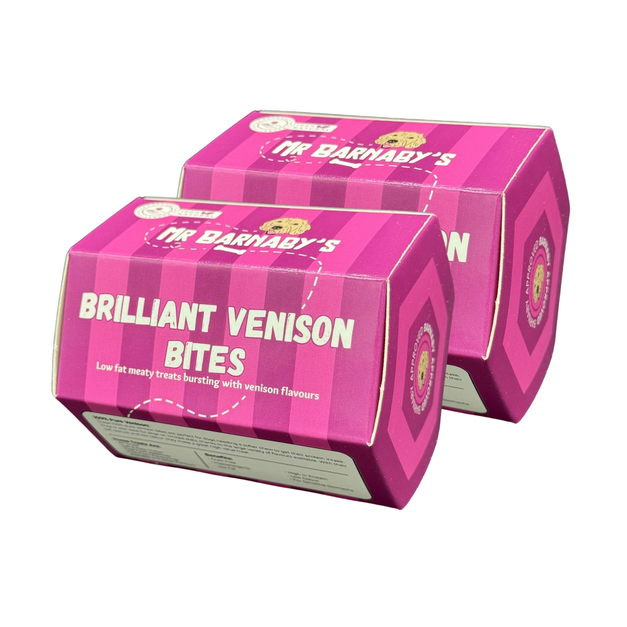 Mr Barnaby’s Grain Mr Barnaby's Brilliant Venison Bites Dog Treats (Pack Of 2) - Pack Of 2 - 2