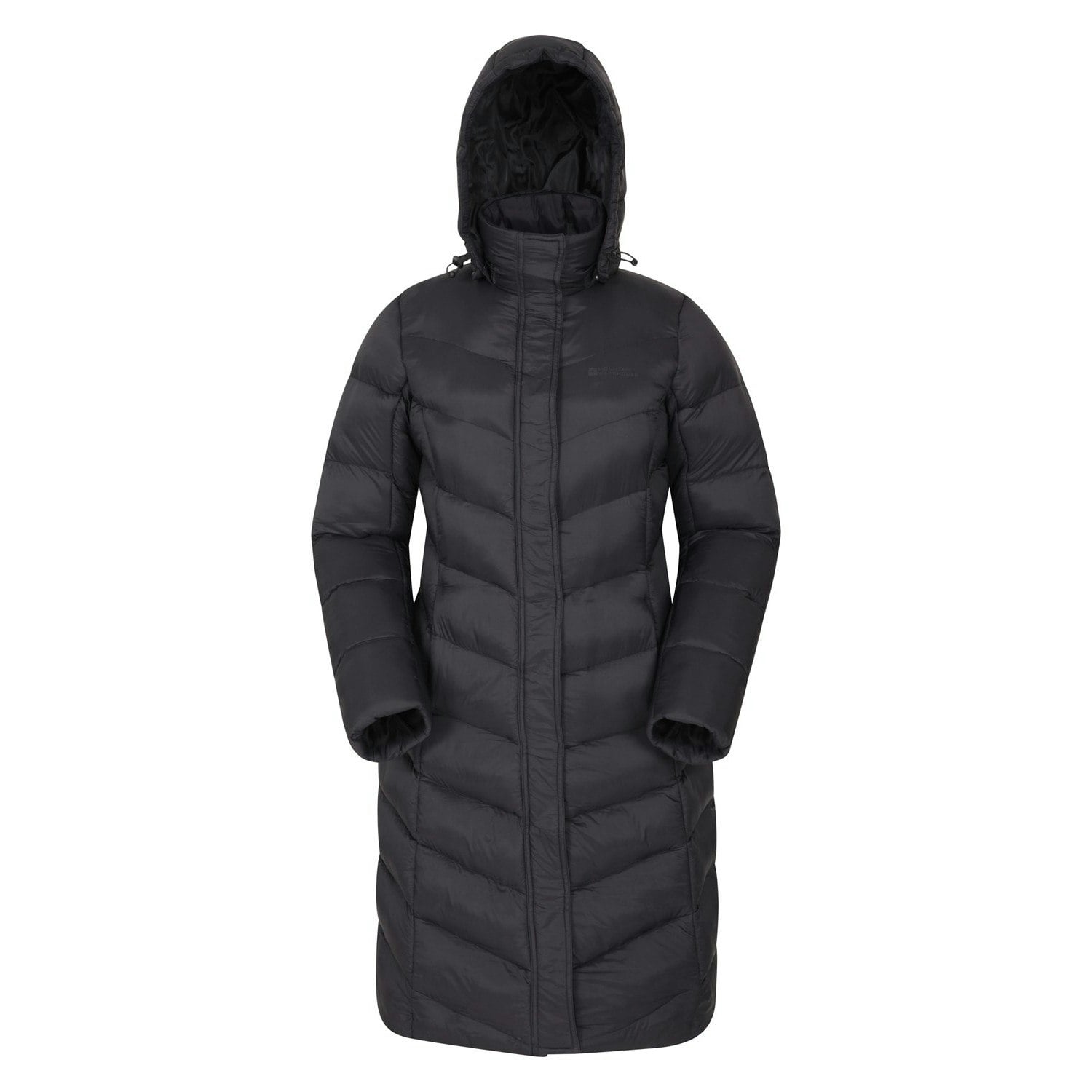 Mountain Warehouse Alexa Long Padded Jacket for Women Black Size 22 UK Quilted Hooded Coat with Thermal Protection - Image 2