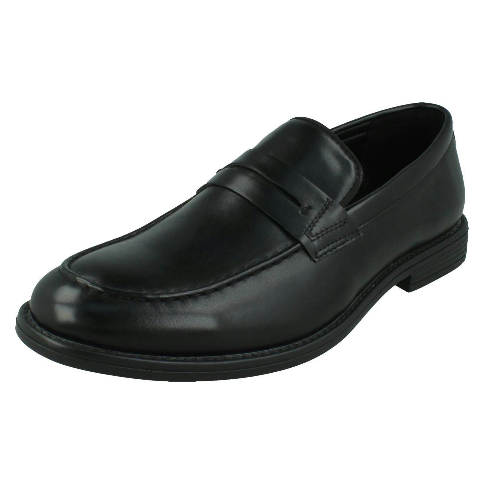 Thomas Blunt Men's Black Saddle Trim Slip On Shoes A1132 - Uk 11