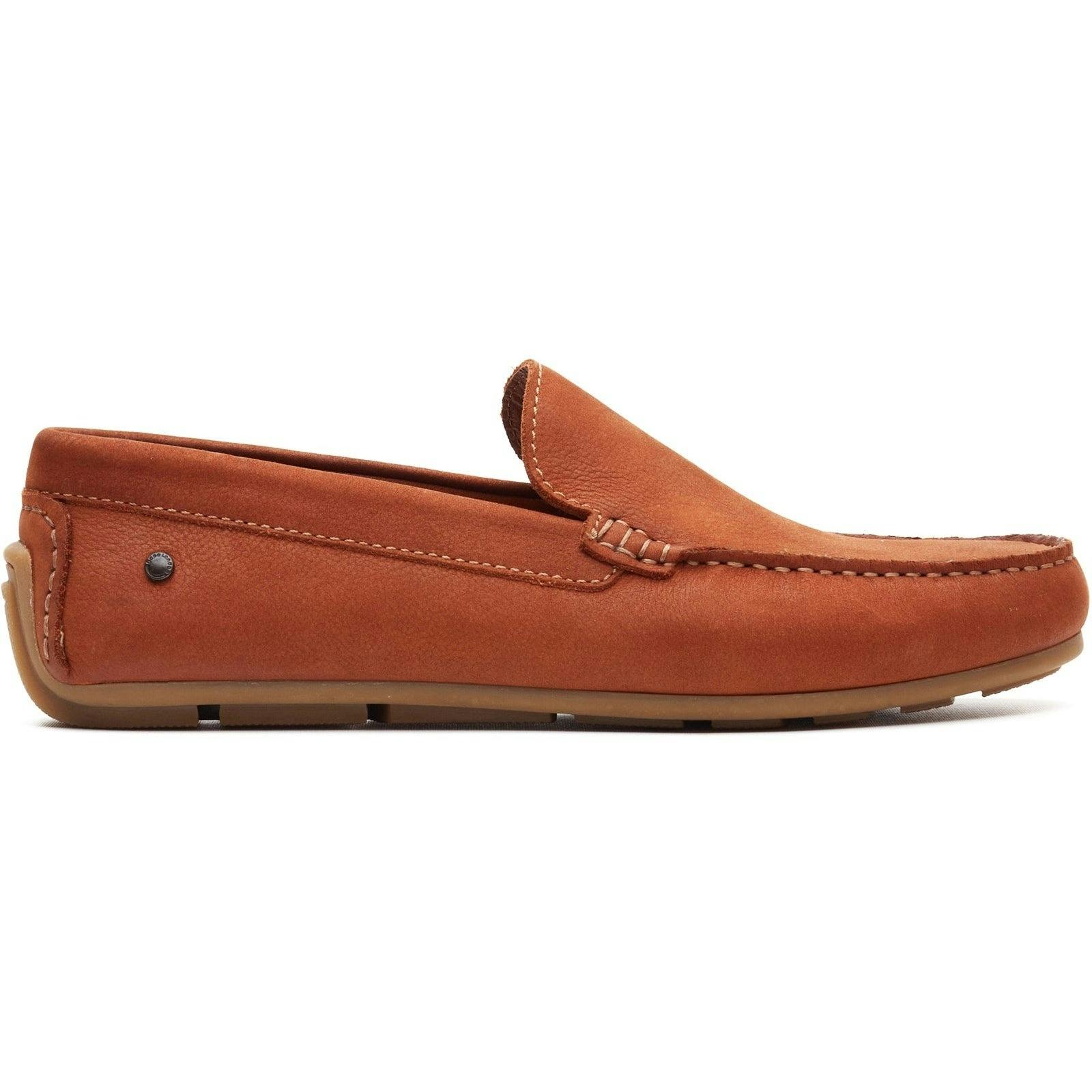 Base London Men's Moss Moccasins Tan - Uk 10 - Tan