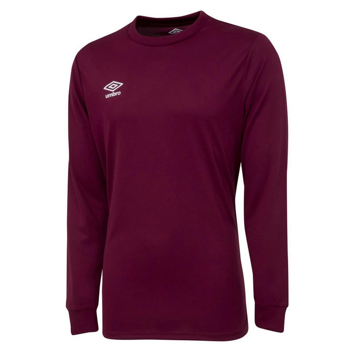 Umbro Men's Club Long-Sleeved Jersey - New Claret - New Claret - Xxl - 100% Polyester