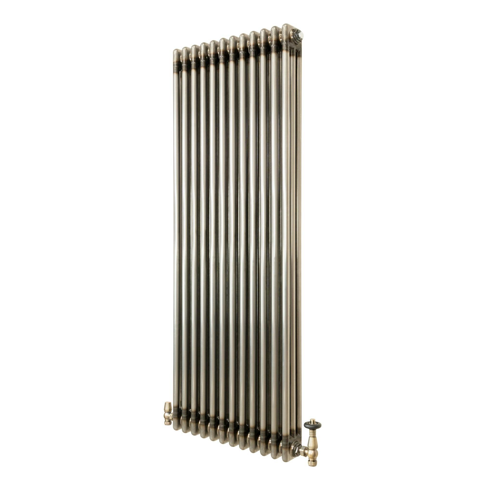 Monster Shop Raw Metal Radiators With Valves - Raw Metal / 150Cm / 56Cm / 11Cm - Image 2