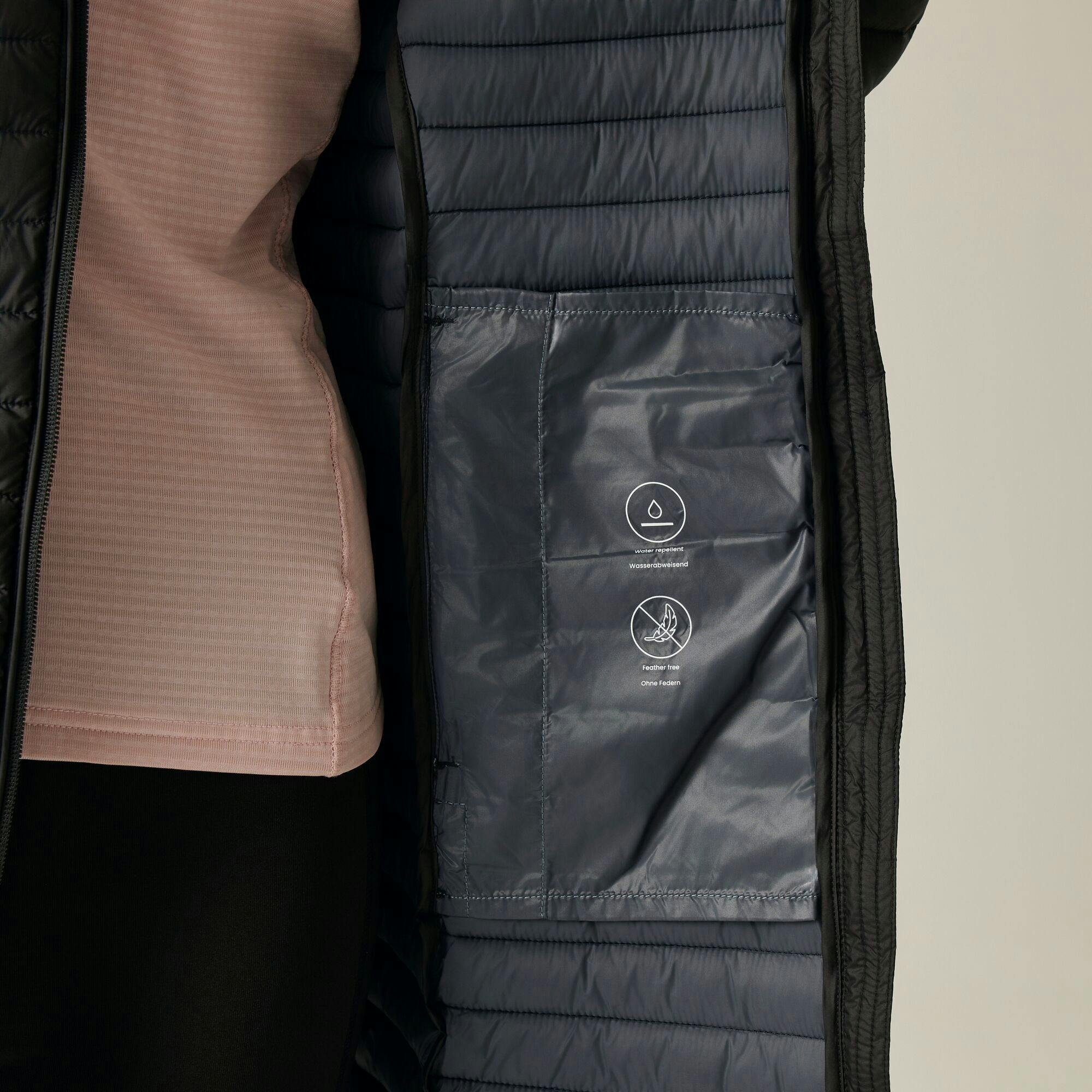 Regatta Women's Black / Selenar Quilted Long Jacket - 16 Uk - 70% Polyester/30% Recycled Polyester