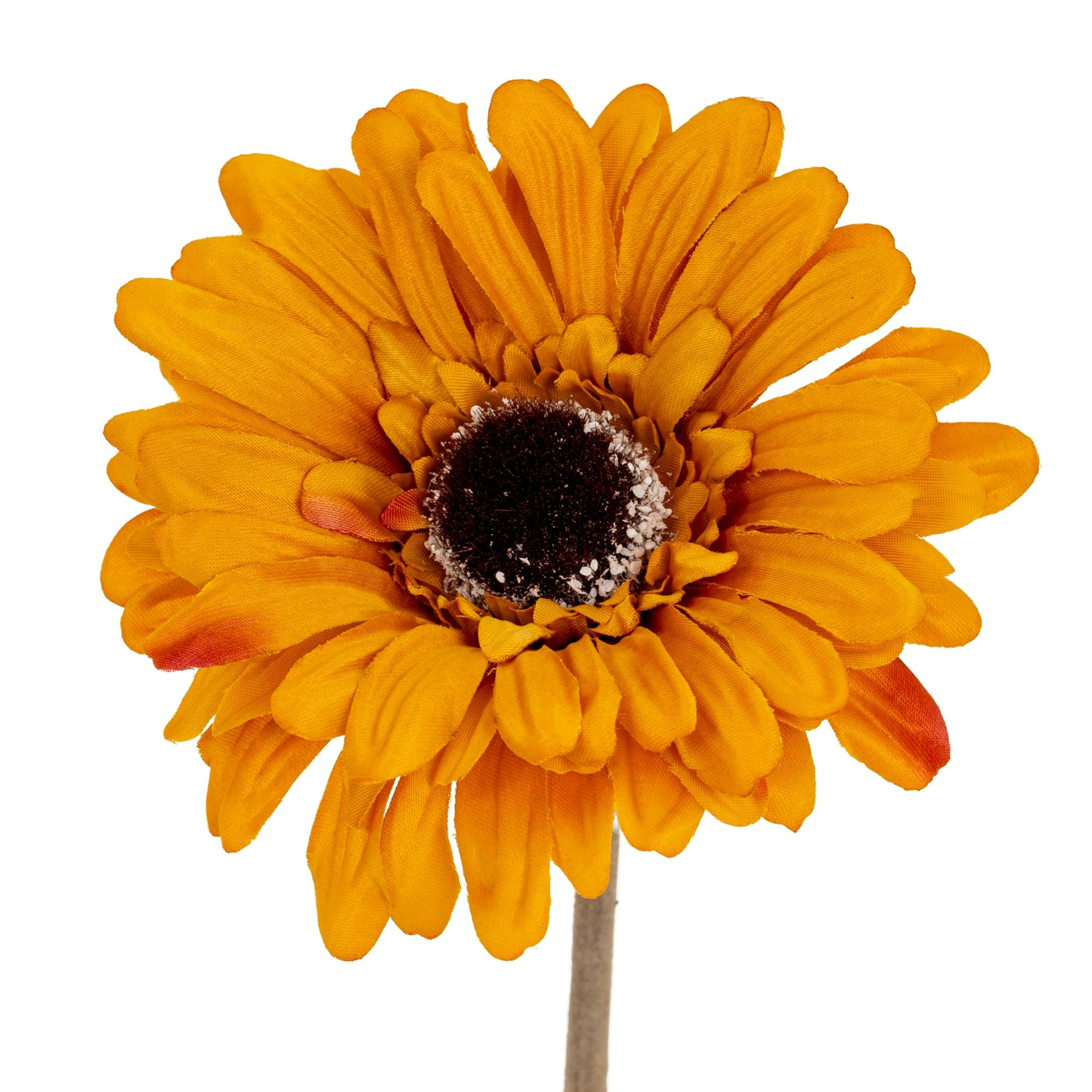 Hill Interiors Orange Soft Gerbera Gerbera Artificial Flower - One Size
