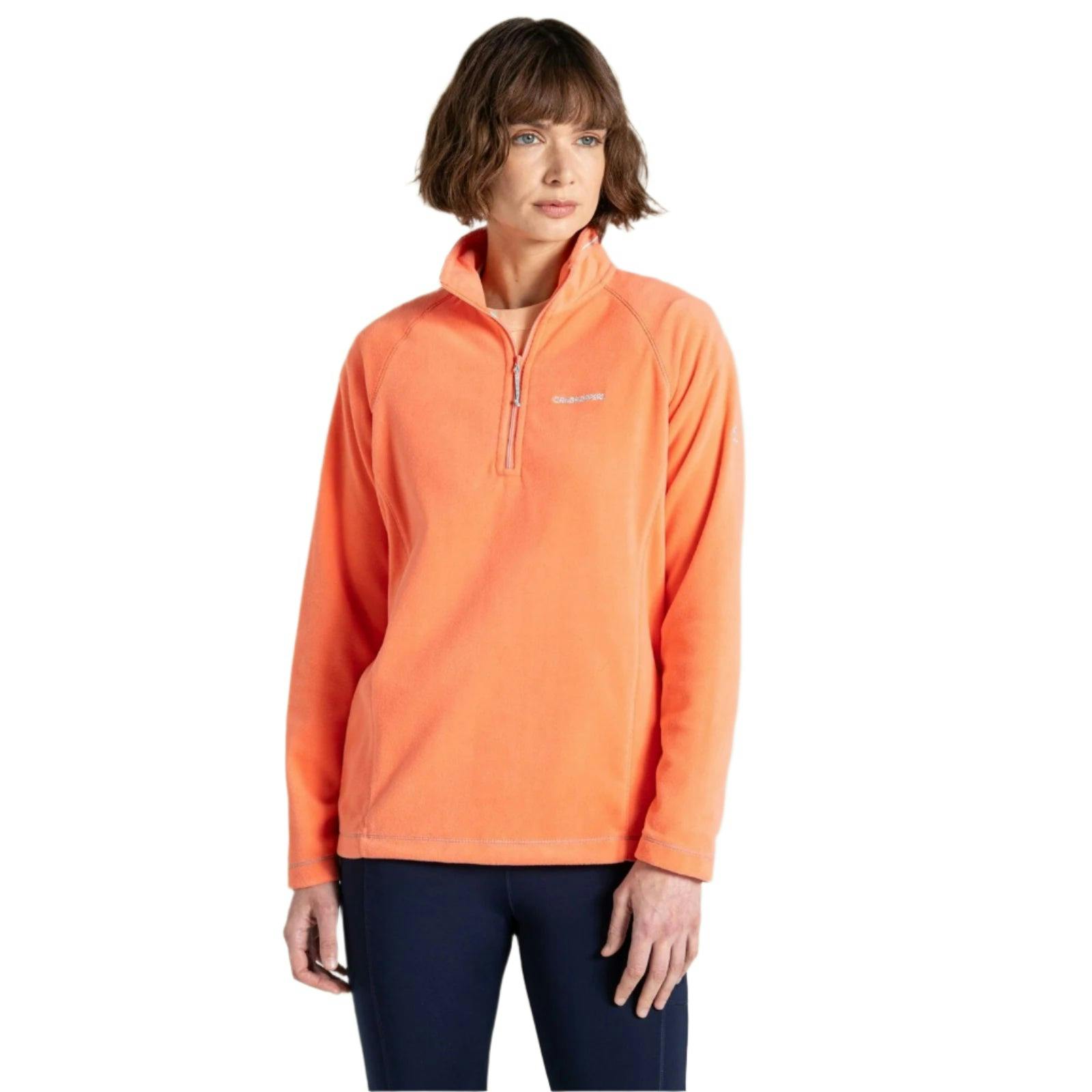 Craghoppers Women's Miska Vi Half Zip Micro Fleece Midlayer Top Cwa265 - Uk 10