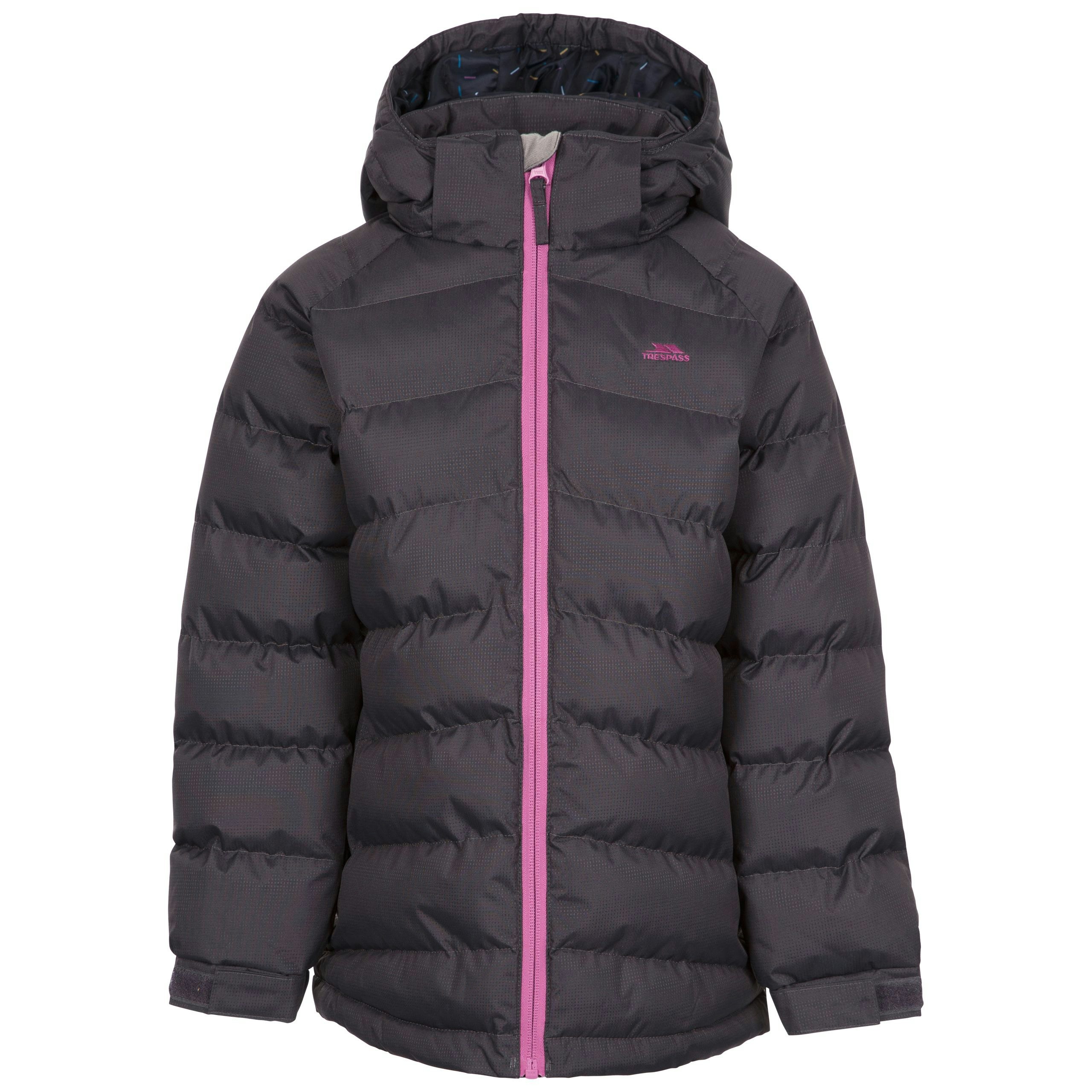 Trespass Girls Dark/Grey Childrens Amira Casual Jacket - Size 5/6 Years