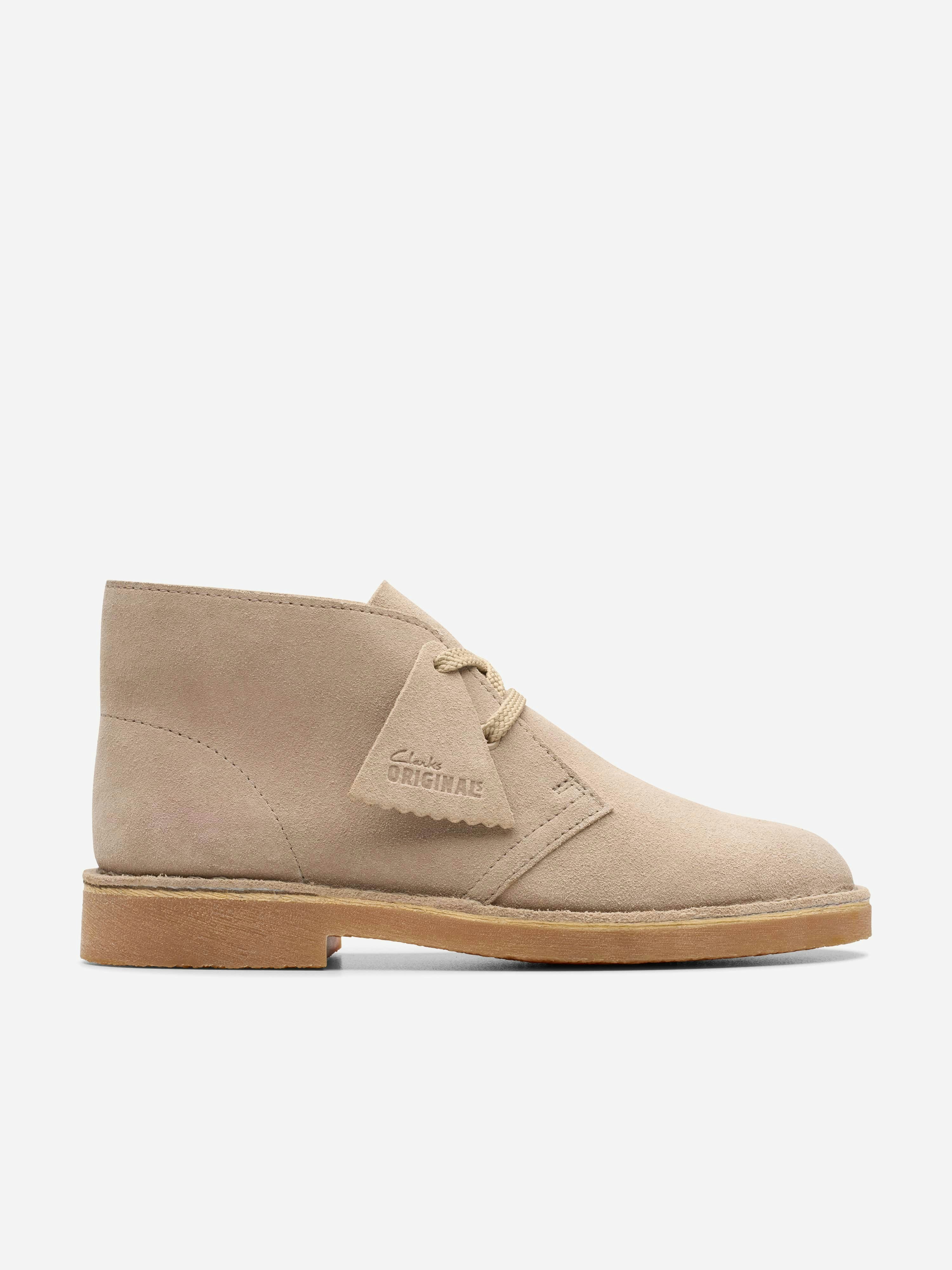Clarks Beige Kids Suede Desert Boots In - Eu 36 Uk 3.5