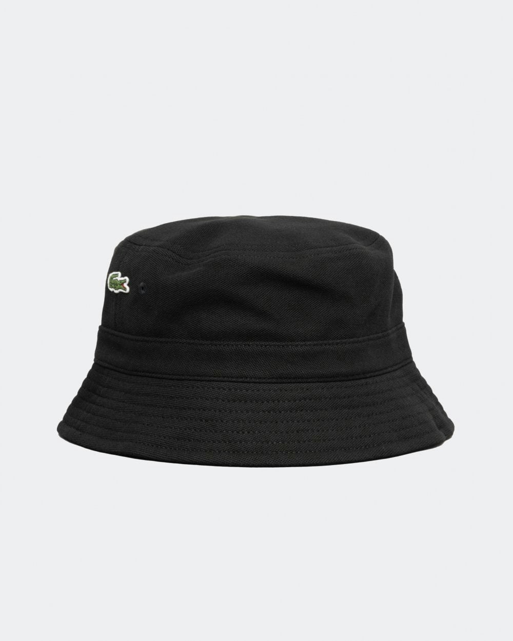 Lacoste Black Organic Cotton Bucket Hat - 031 - 031 - L