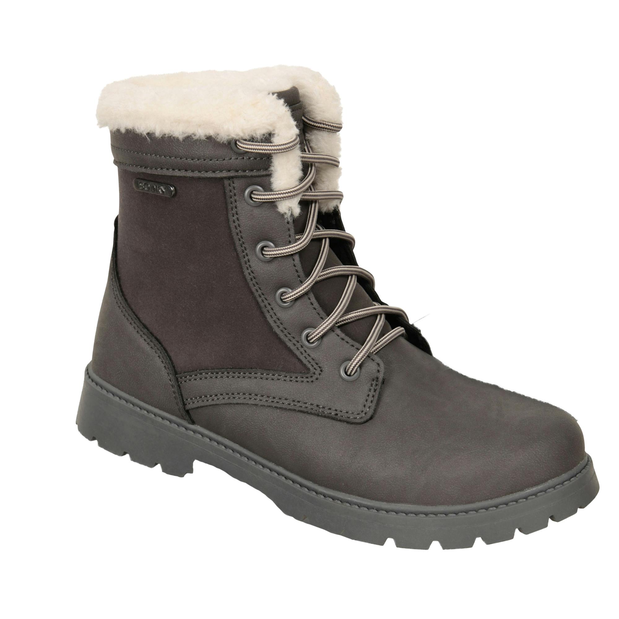 Mountain Warehouse Women's Thermal Waterproof Ankle Boots - Charcoal - 8 Uk - Charcoal - 80% Synthetic/20% Rubber