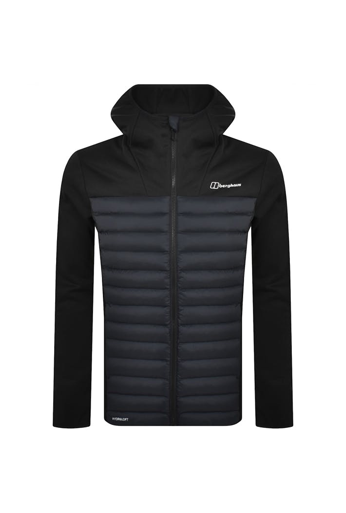 Berghaus Vaskye Hooded Hybrid Jacket for Men Black Medium Nylon Fleece - Image 6
