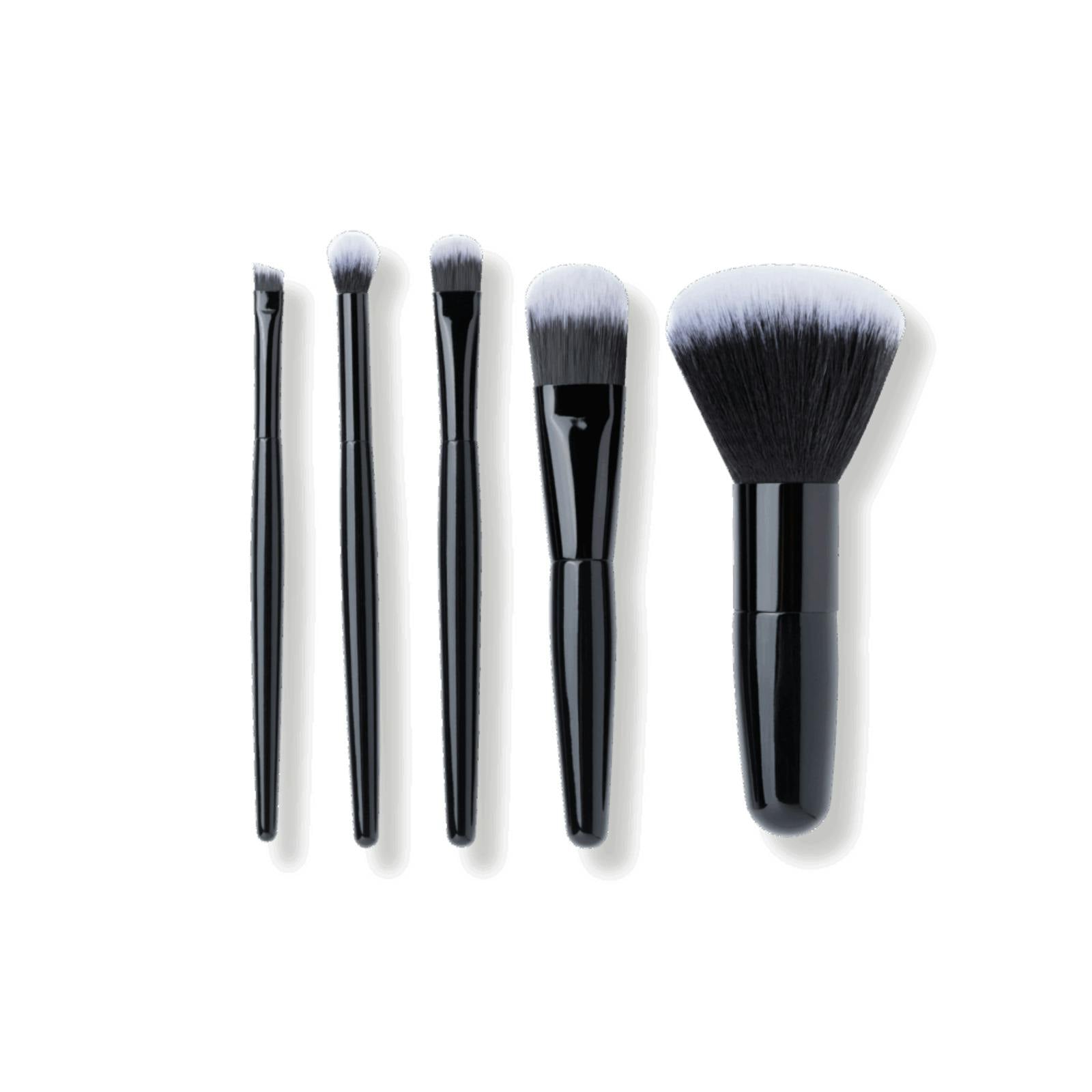 Mii Cosmetics Gold 5-Piece Mini Makeup Brush Set