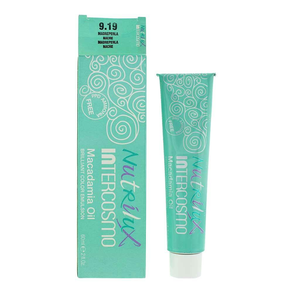 Women's Intercosmo Nutrilux Macadamia Oil Madreperla Hair Colour 60Ml Light Size 9.19 - Image 4