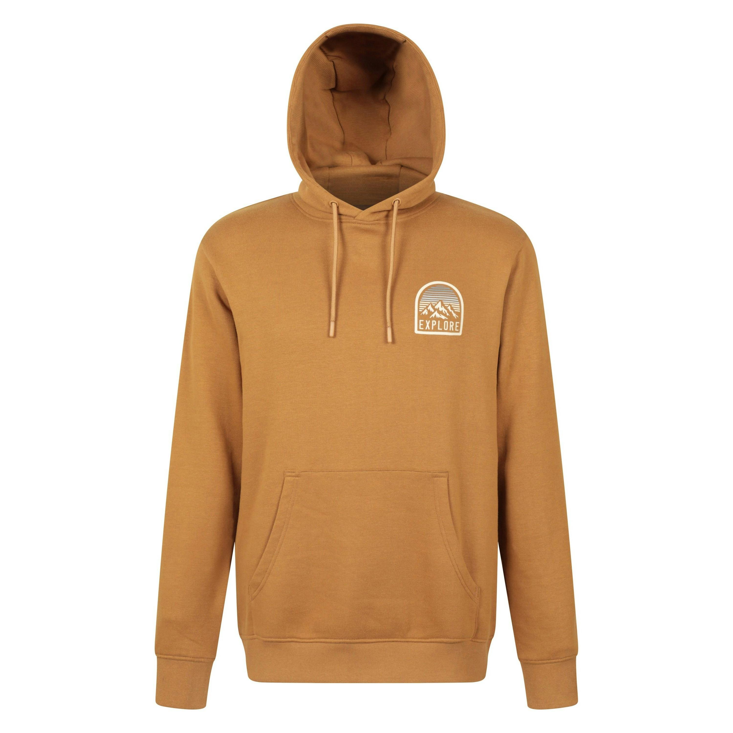 Mountain Warehouse Men's Yellow Sunset Hoodie - Mustard - Mustard - Xs - 100% Mixed