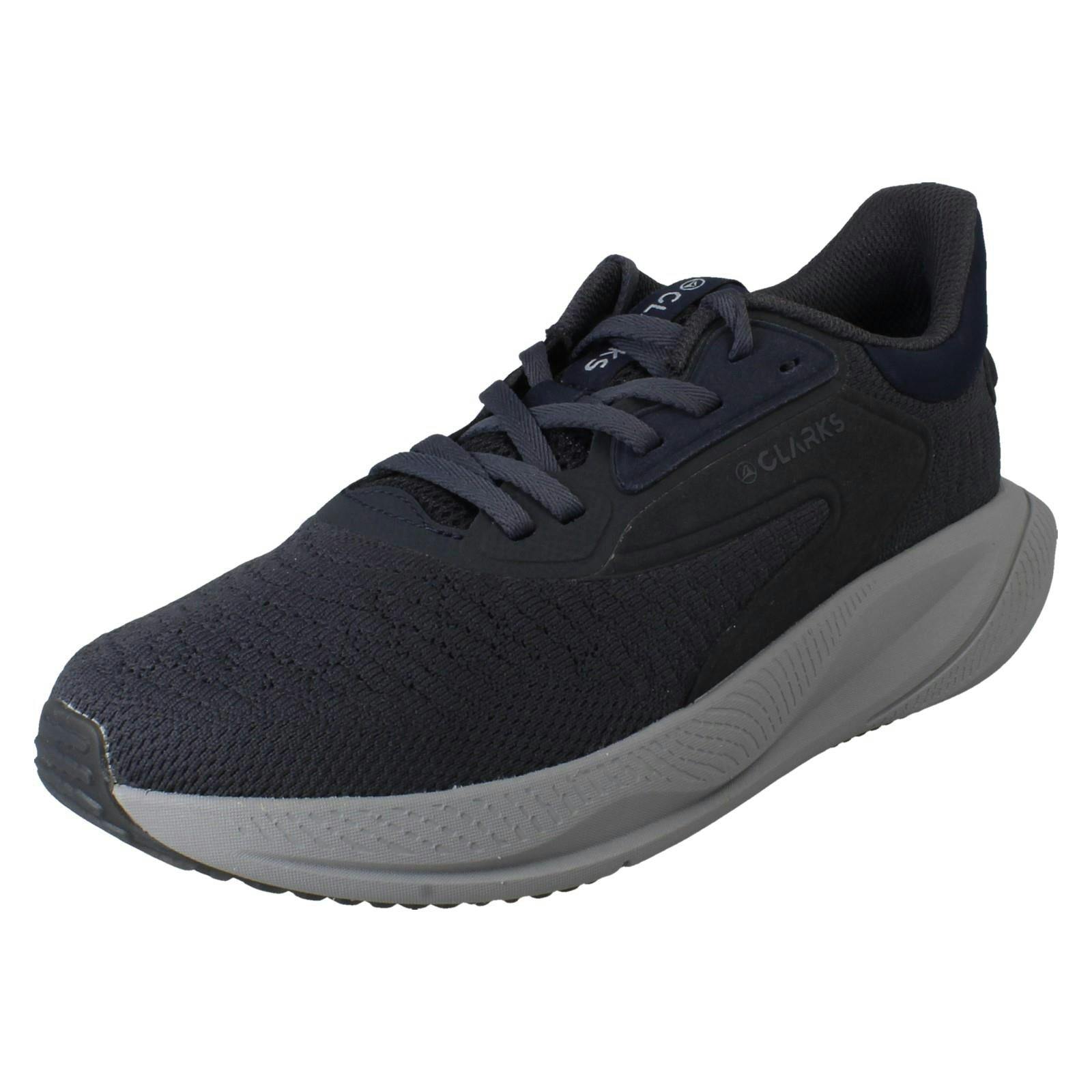 Clarks Men's Pace Platform Lace Up Trainers - Pace Move - Navy - Uk 8