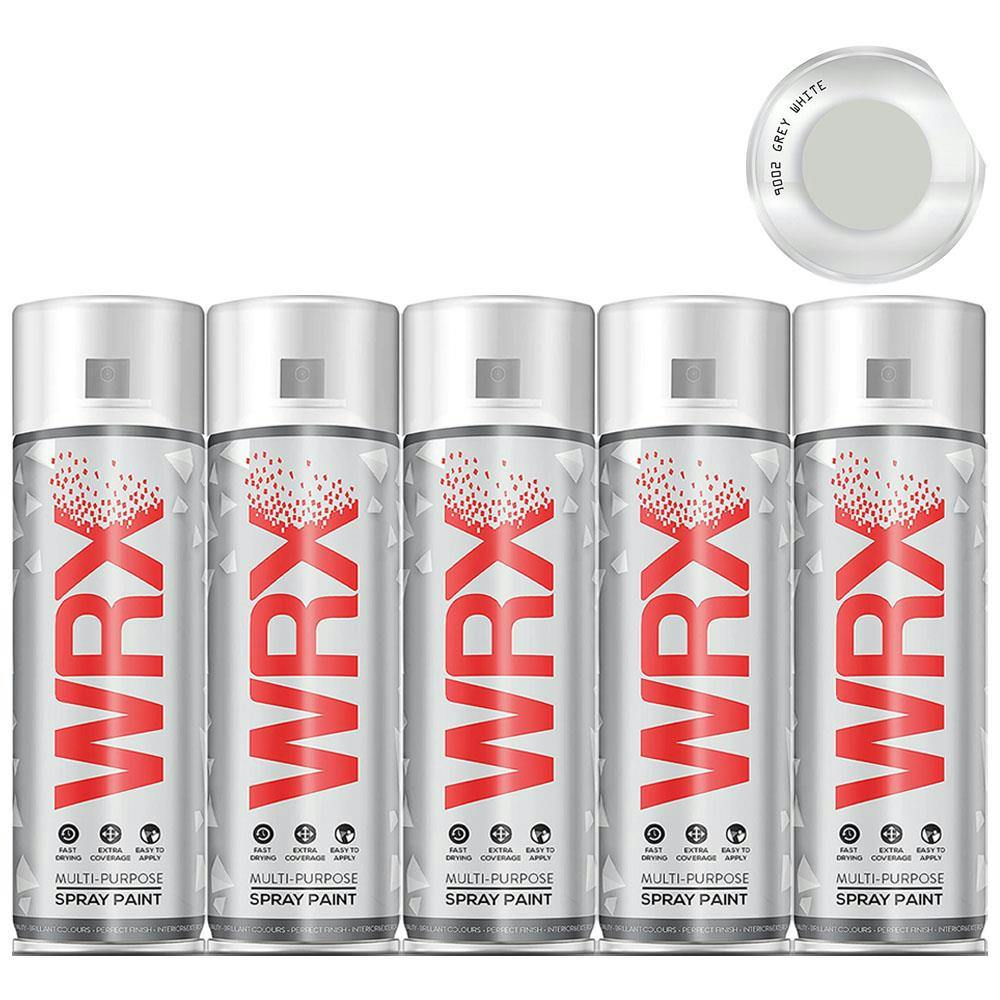 Rackhams Grey/White 12X Wrx Spray Paint 400Ml - Image 7