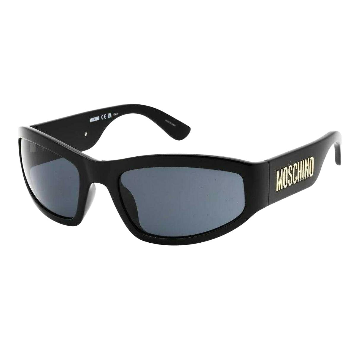 Moschino Women's Black Logo Bold Sunglasses - One Size - 100% Mixed