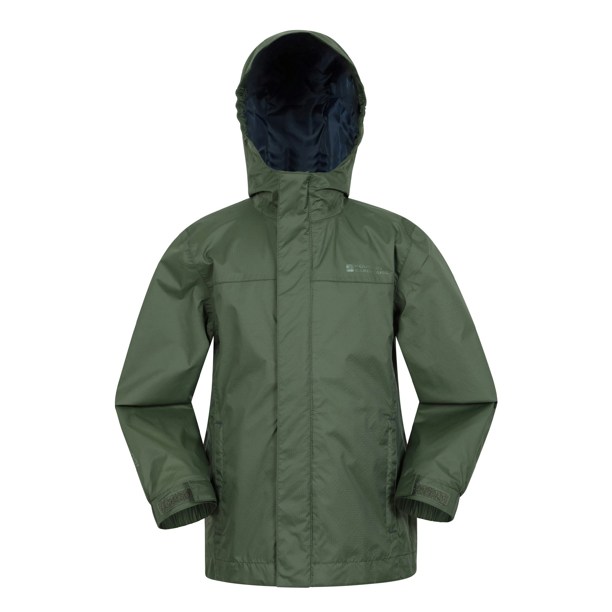 Mountain Warehouse Green Childrens/Kids Torrent Taped Seam Waterproof Jacket - Size 13 Years