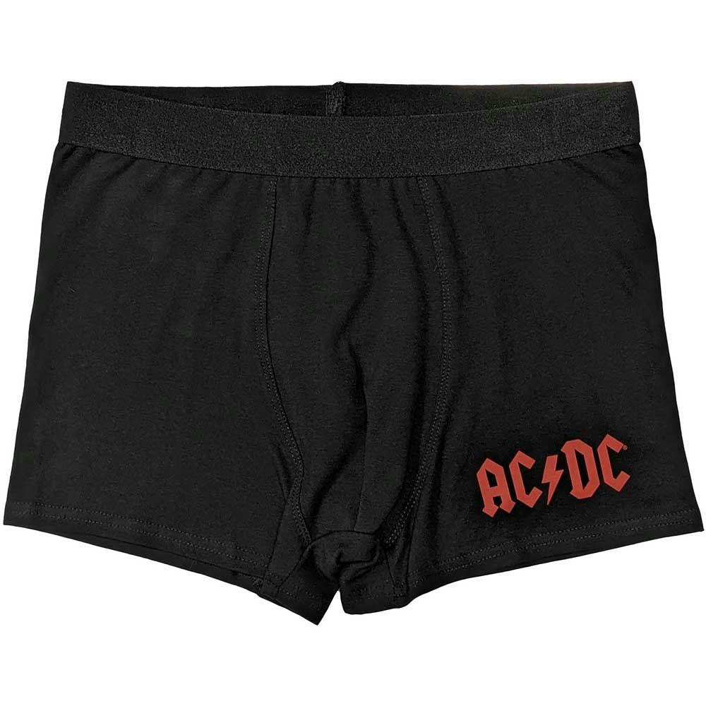 Paradiso Clothing Unisex Black Ac/Dc Voltage Band Logo Boxer Shorts - Xl