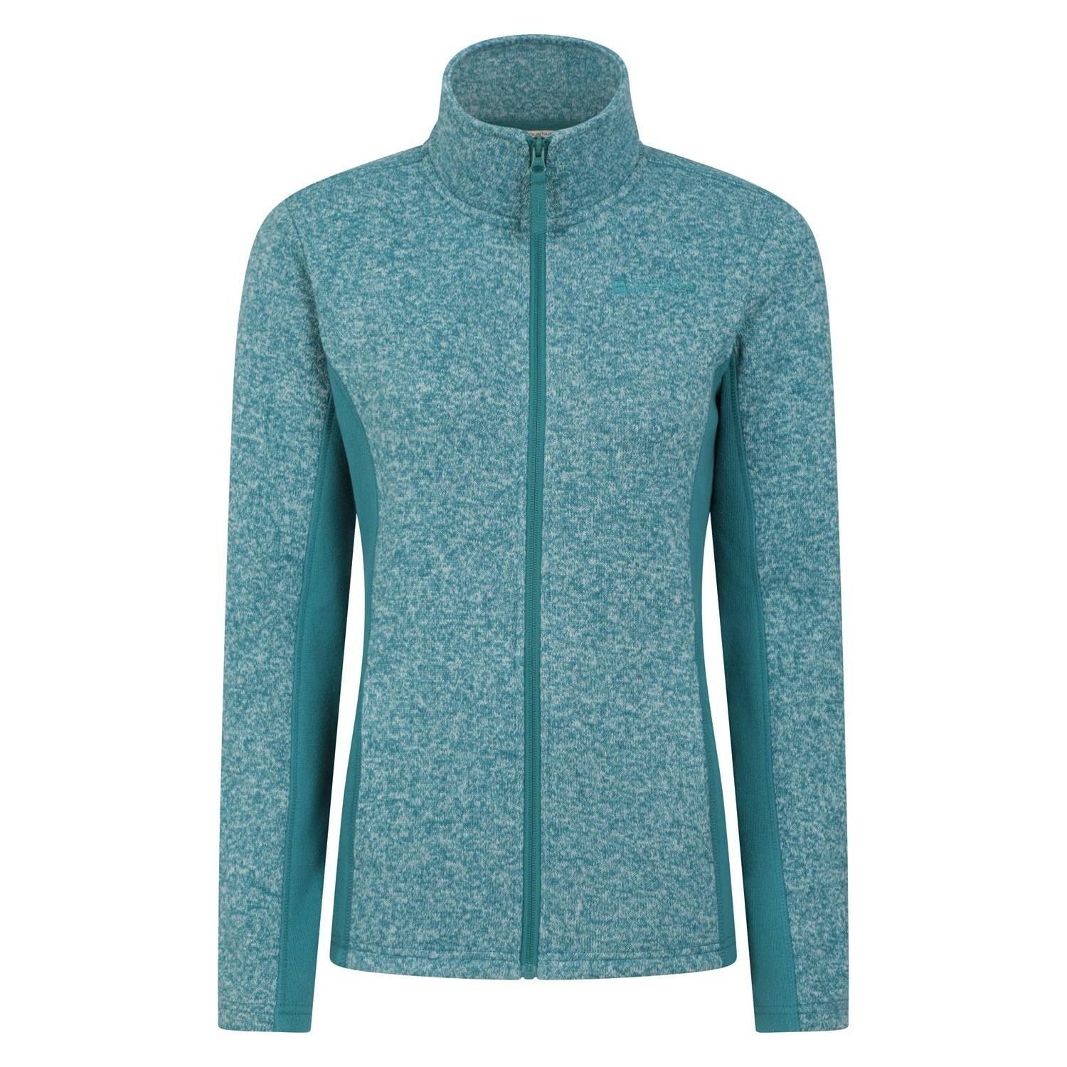 Mountain Warehouse Women's / Idris Panelled Fleece Jacket - Teal - 12 Uk - Teal - 100% Polyester