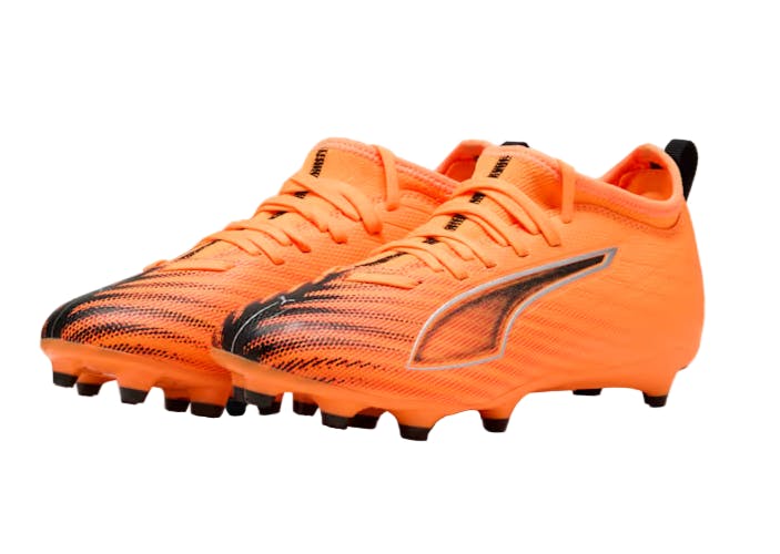 Puma Boys Orange / Girls Football Boots Ultra 6 Match Fg/Ag 108515 - Uk Kids 13 Eu 32