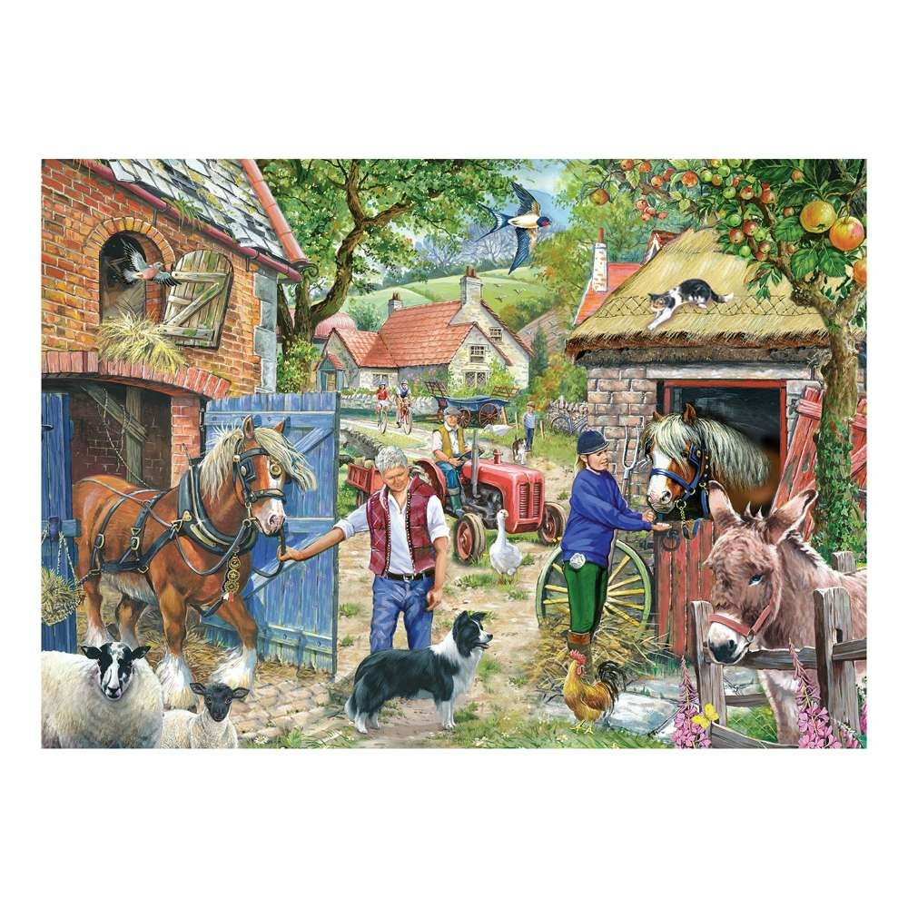 The House Of Puzzles Appletree Lane Big 500 Piece Jigsaw Puzzle