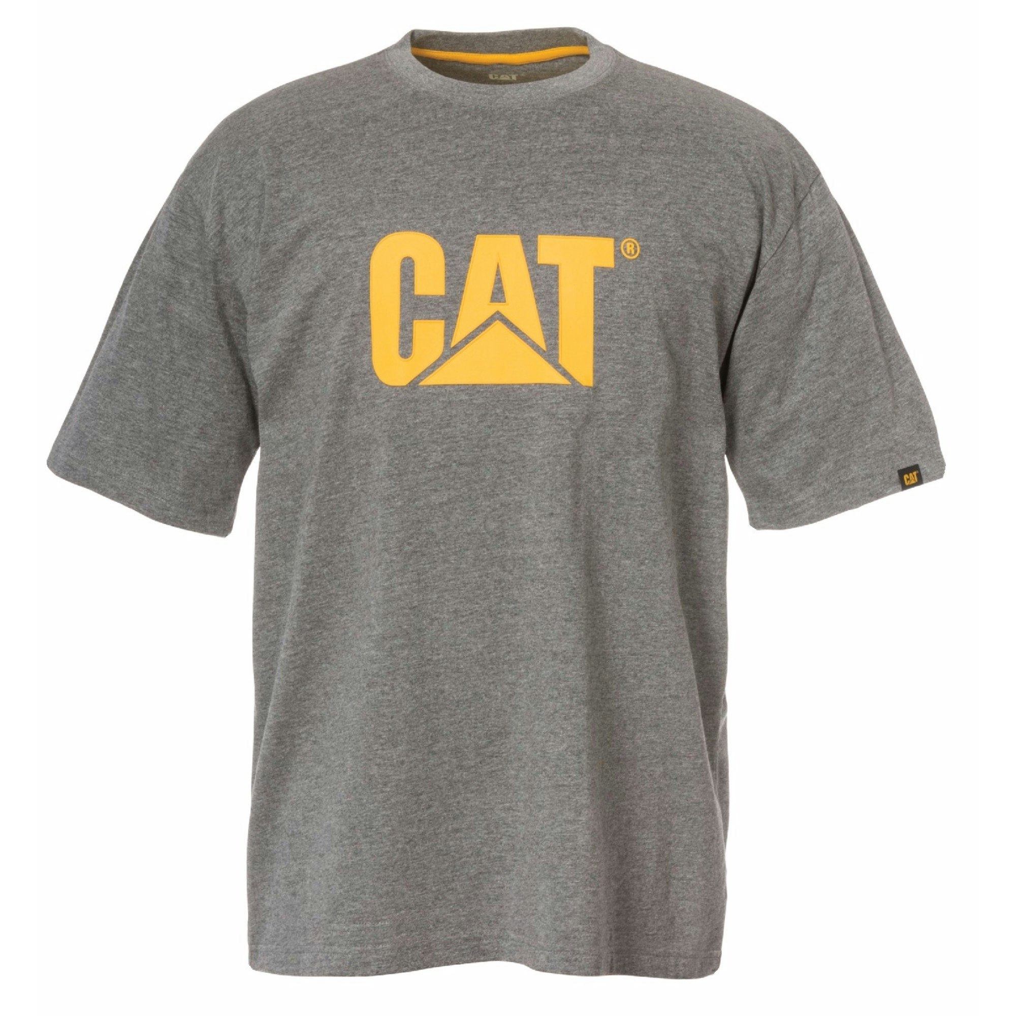 Caterpillar Men's Dark/Grey Tm Logo Short Sleeve T-Shirt - Heather - Heather - 3XL