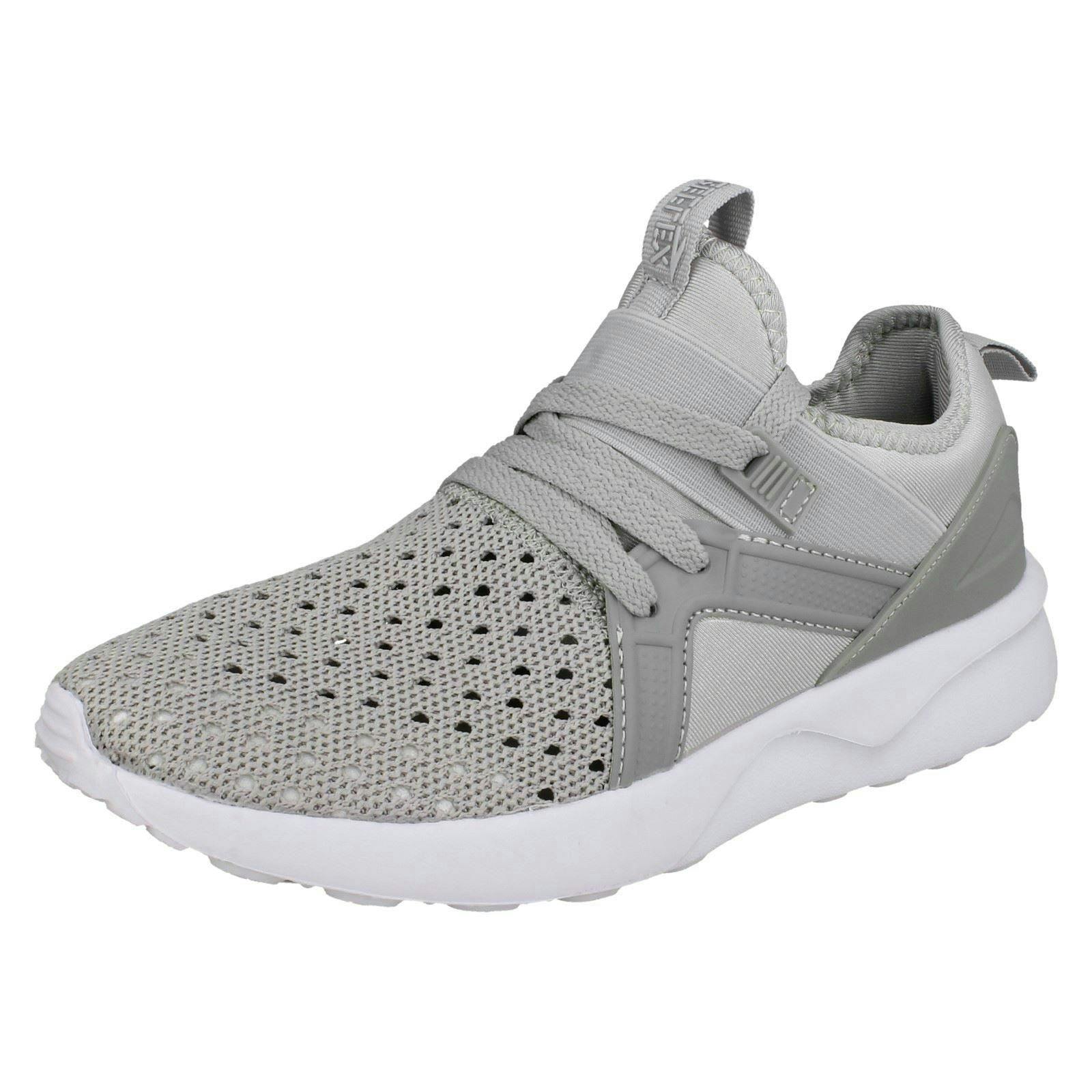 Reflex Women's Grey Lace Up Trainers - Uk 4
