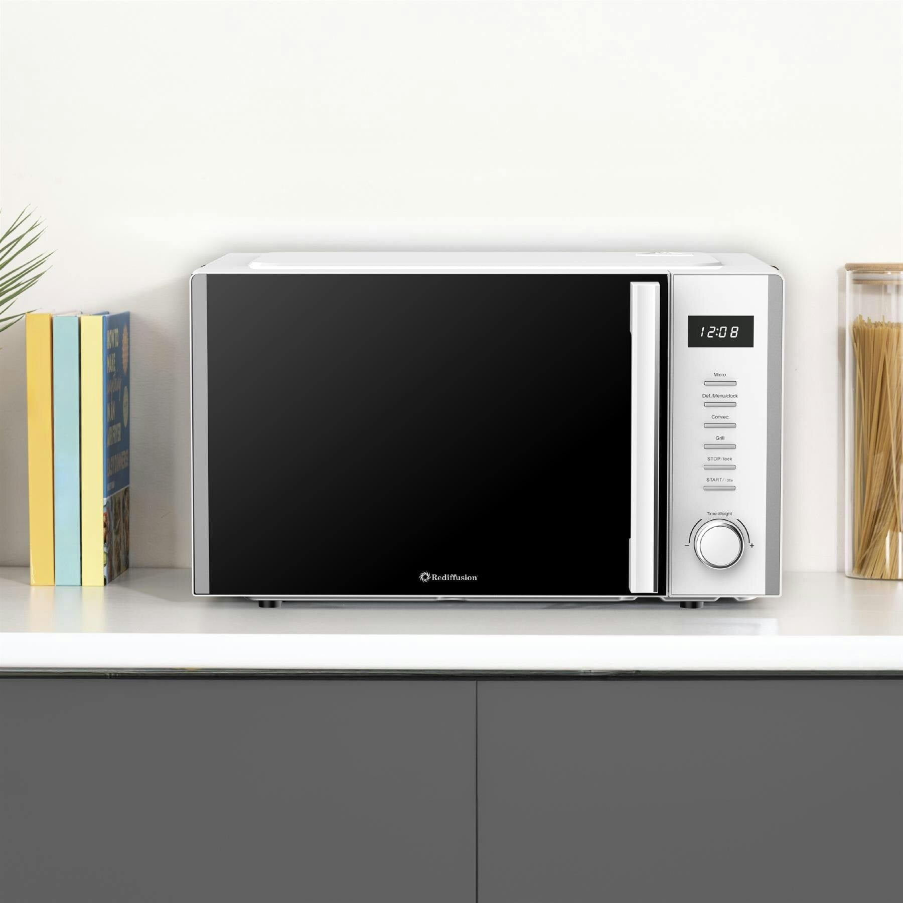 Rediffusion White 30L Digital Combination Microwave With Grill & Convection –