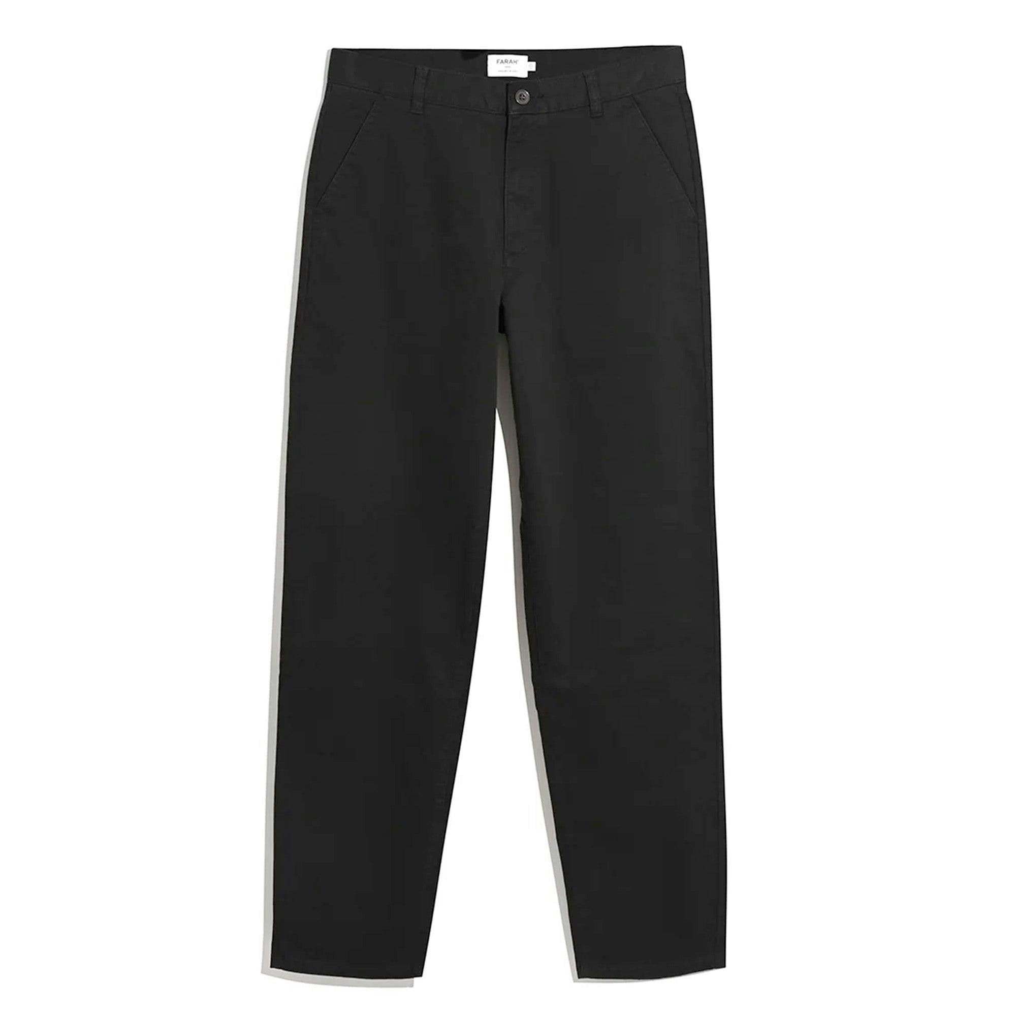 Farah Black Norwood Regular Fit Chino Trousers - 32/32