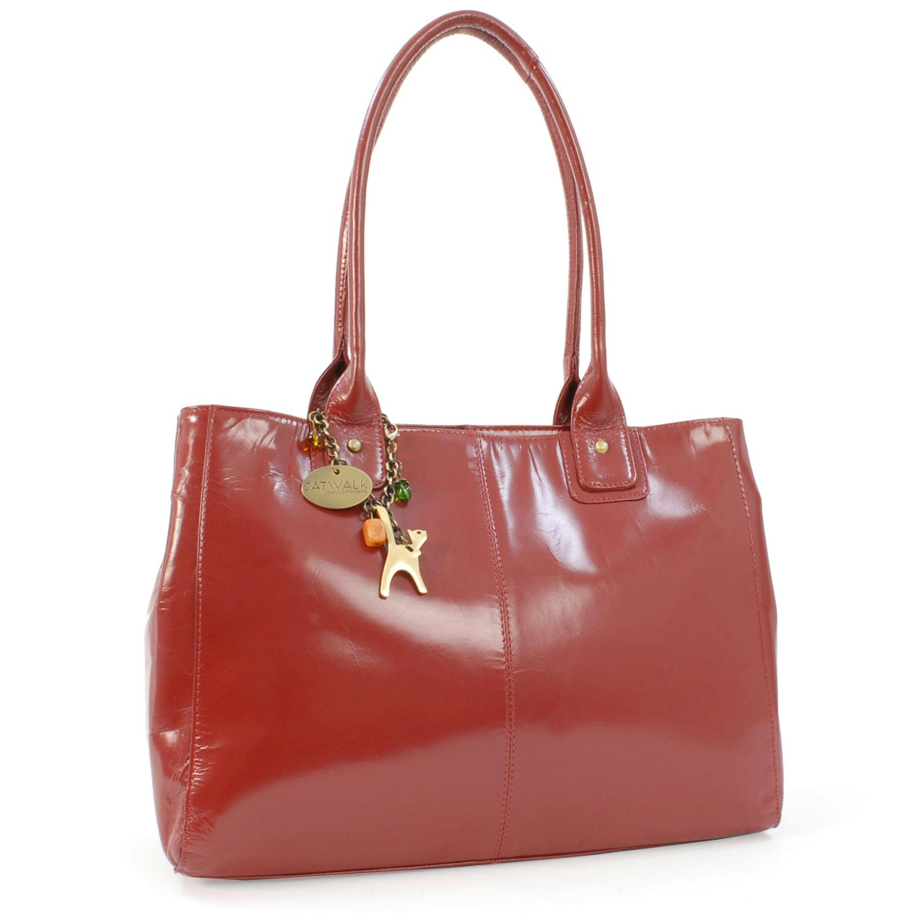 Catwalk Collection Handbags Red Kensington - Tote Bag