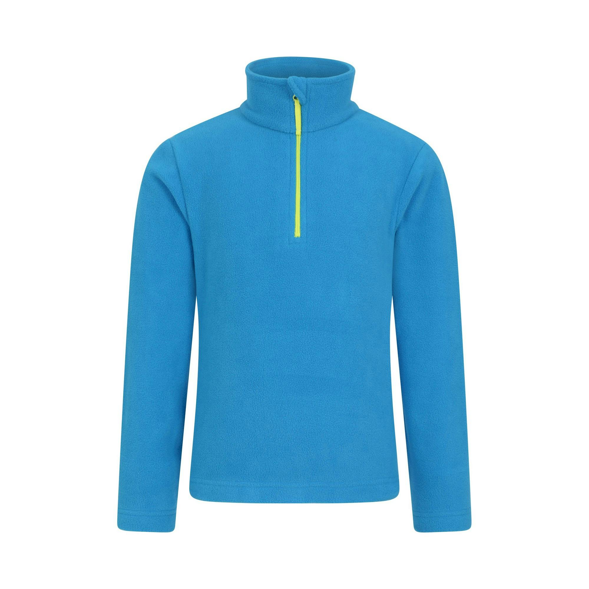 Mountain Warehouse Cobalt Childrens/Kids Camber Ii Half Zip Fleece Jacket - 13 Years - 100% Polyester