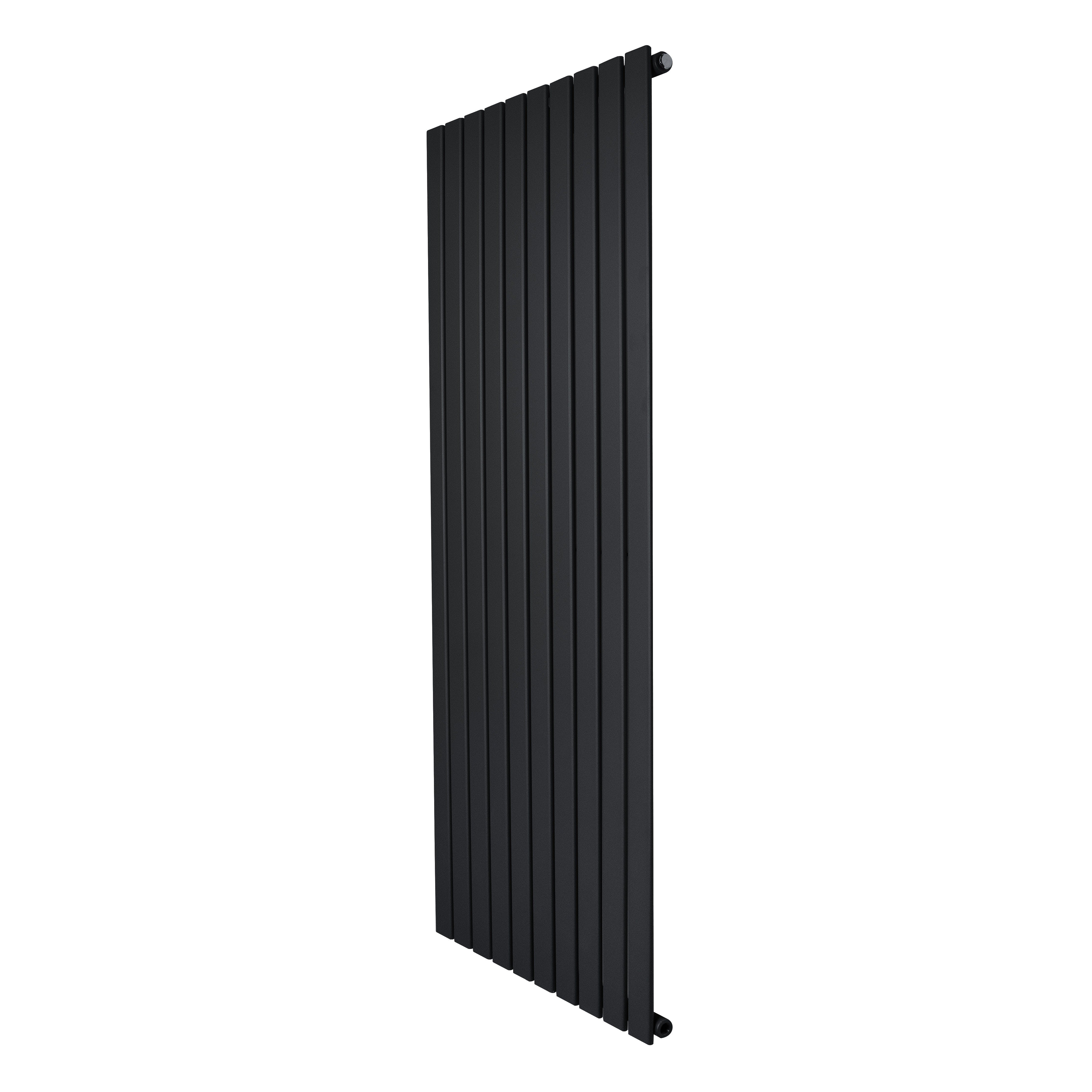 Monstershop Black Flat Single Column Radiator - 1600 X 700Mm