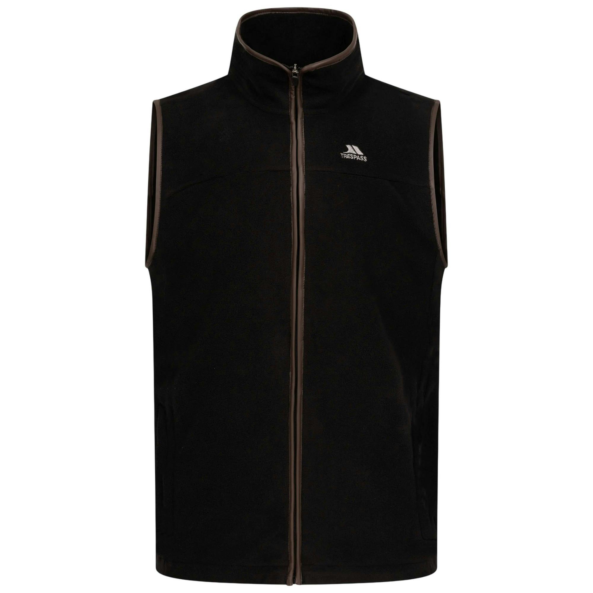 Trespass Men's Black Bernary Fleece Gilet - Xxl - 100% Polyester