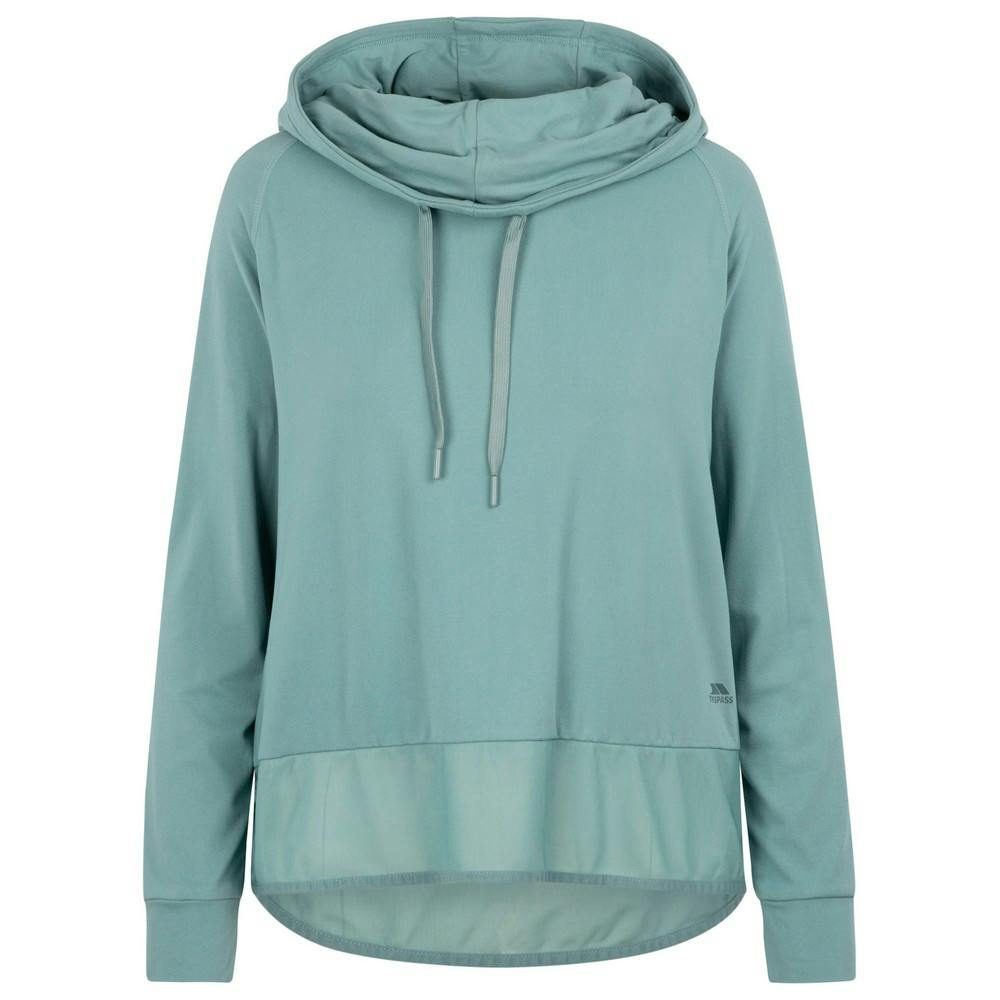 Trespass Women's Immy Active Hoodie - Teal Mist - Teal Mist - Xs - 92% Polyester/8% Elastane