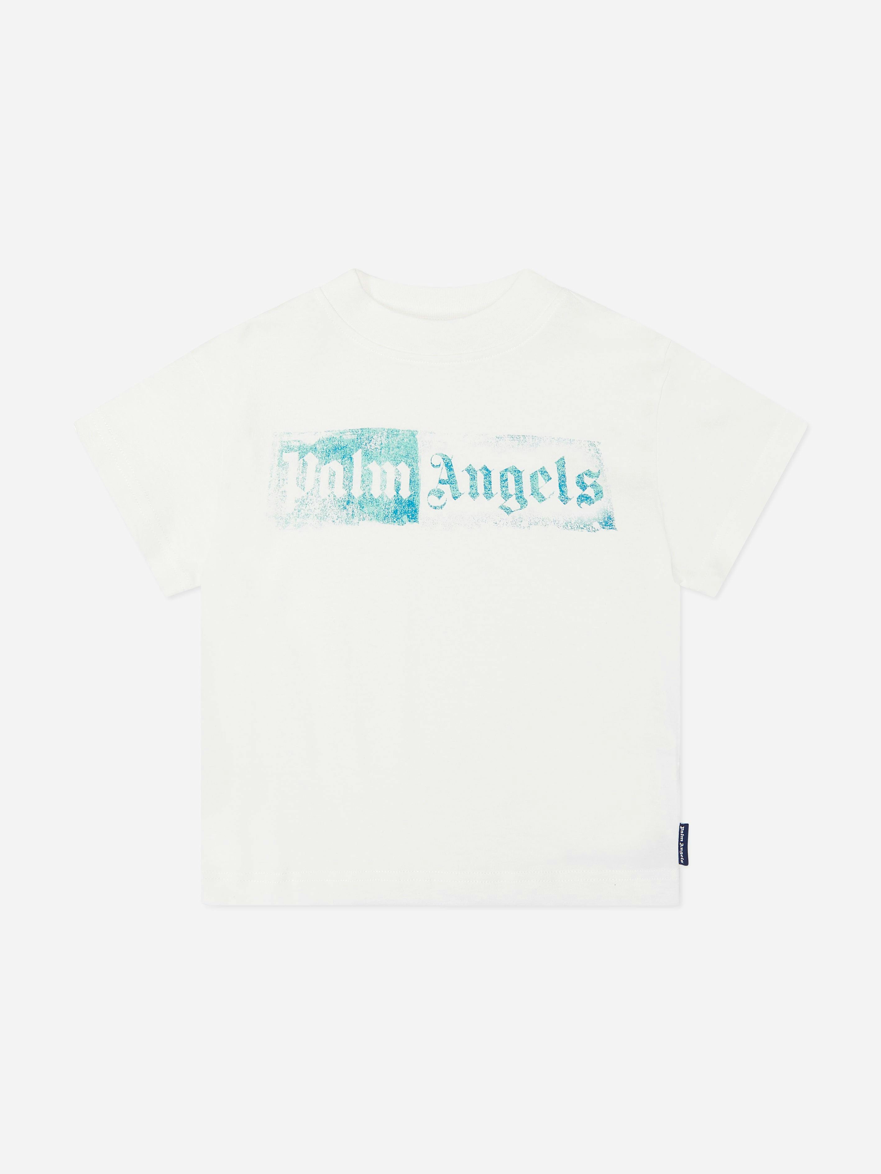Palm Angels Unisex Kids Ivory Kids Palm Boxe Jersey T-Shirt In - 14 Yrs