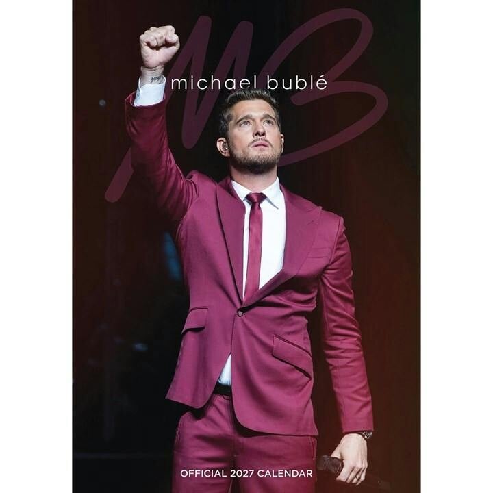 Rackhams Michael Buble A3 Calendar 2027, Wall Calendars, Month To View, Entertainment, Gift - Image 4