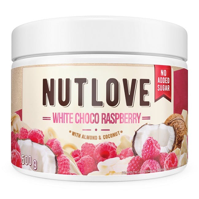 Allnutrition White Nutlove Protein Spread 500 Grams - Raspberry - Image 3