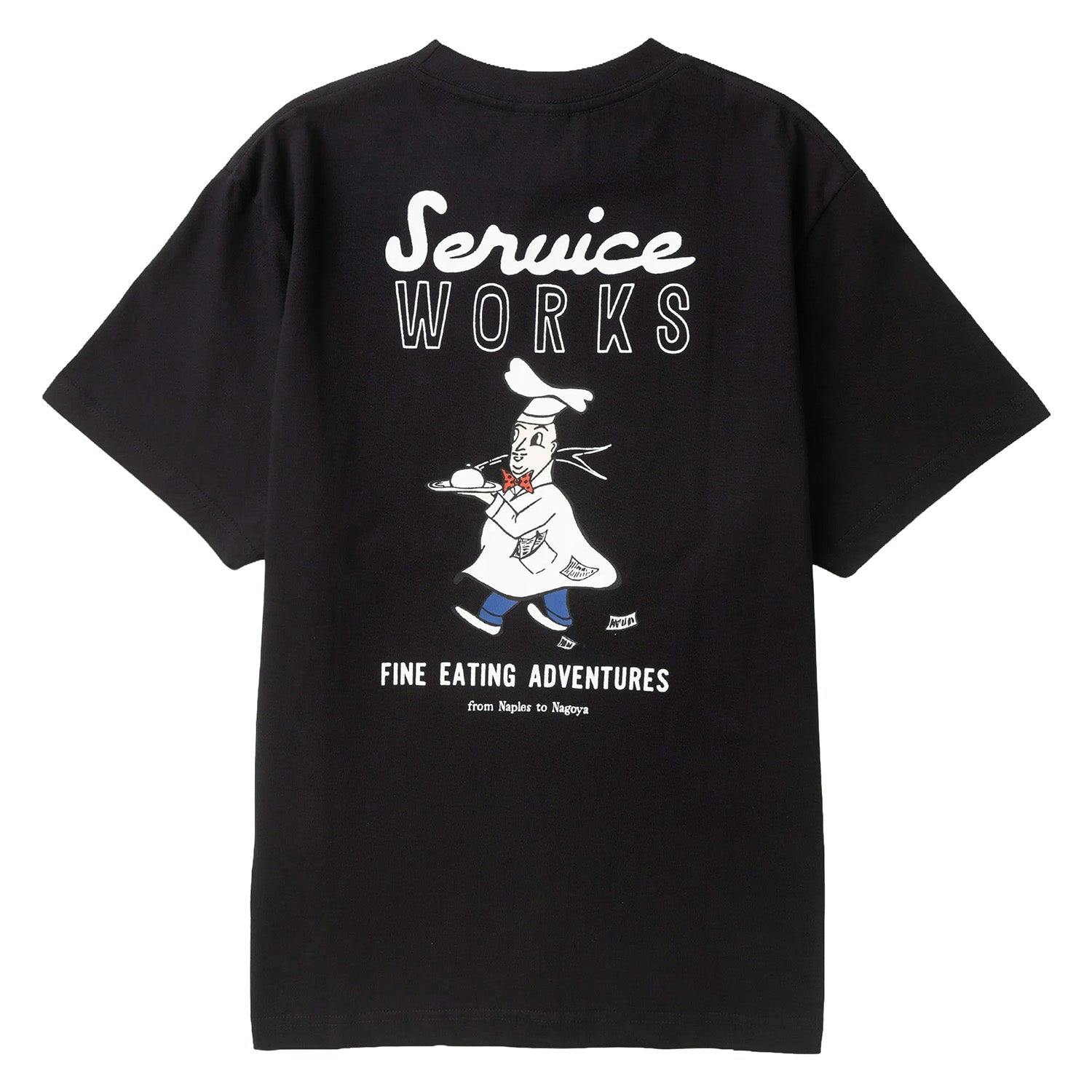 Service Works Men's Black Eating Adventures T-Shirt ( - L) - Size L - Image 3