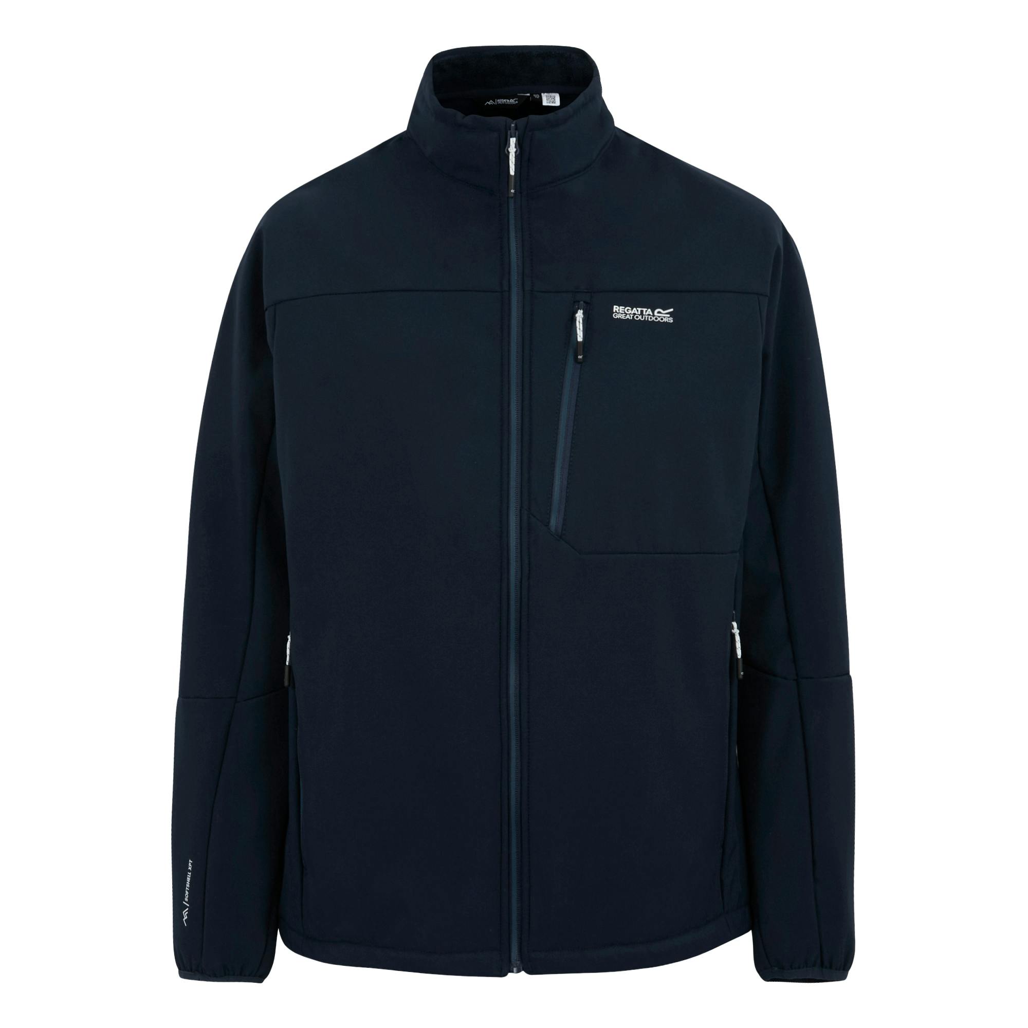 Regatta Men's Blue Mountdale Soft Shell Jacket - Navy - 3XL - Navy - 98% Polyester/2% Elastane