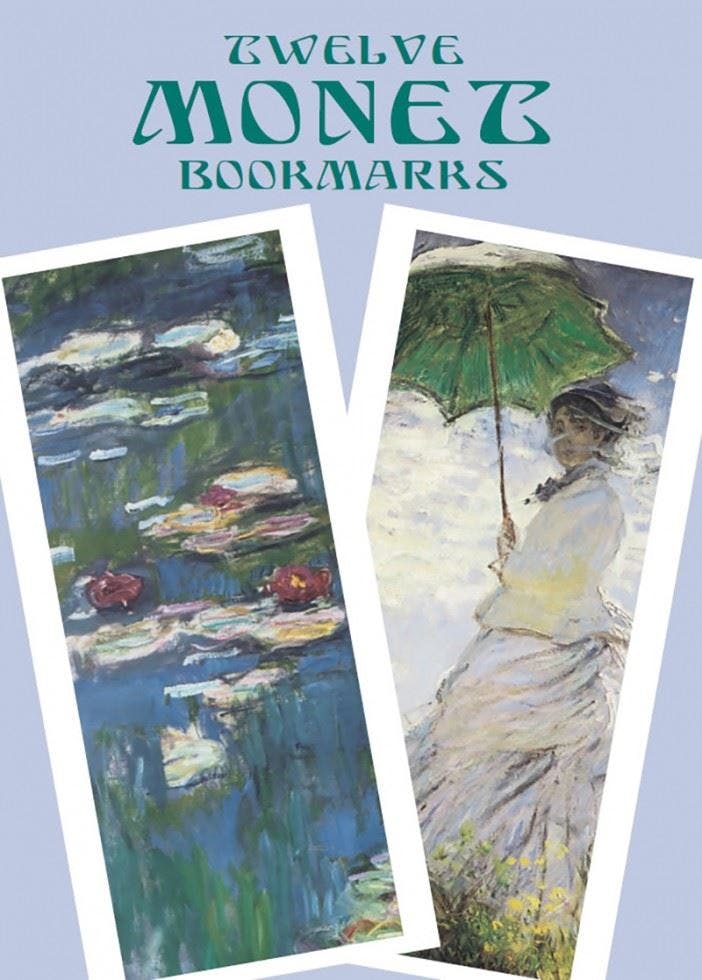 Search Press Twelve Monet Bookmarks - Claude Monet