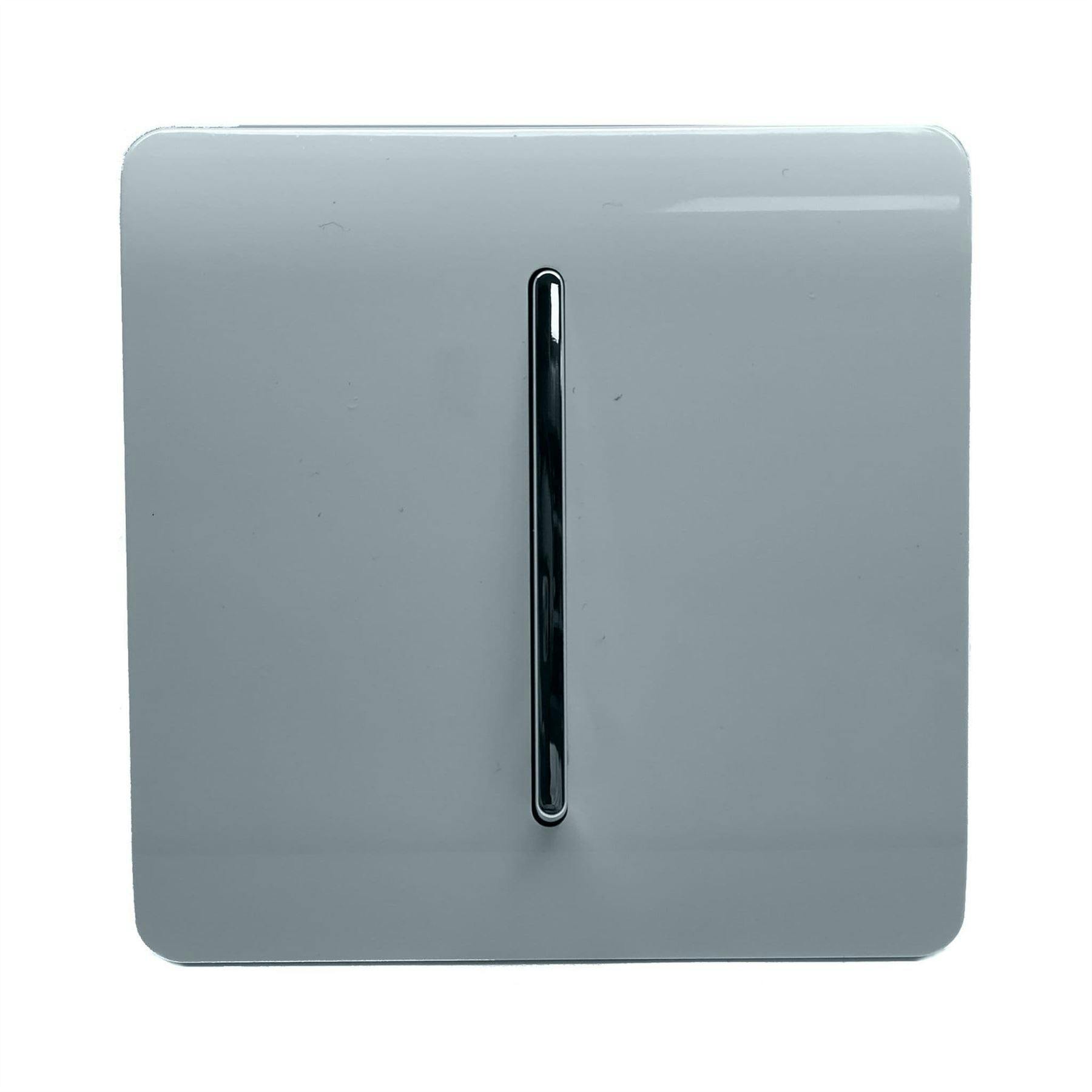 Trendi Switch Light/Grey 1 Gang 1 Or 2 Way Rocker Switch In Cool - Image 5