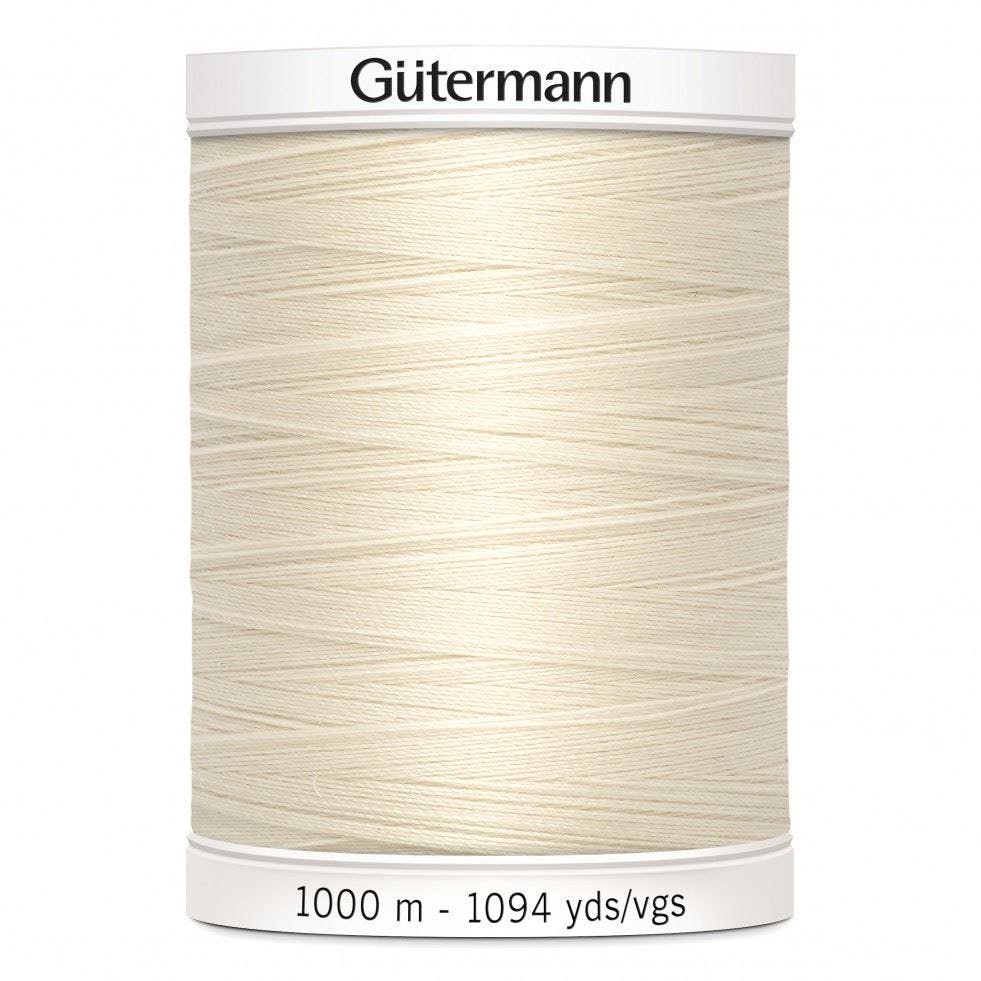 Gutermann Sew All Polyester Sewing Thread 1000M Polyester Thread Suitable For Dressmaking - 802 - 1000 Metres