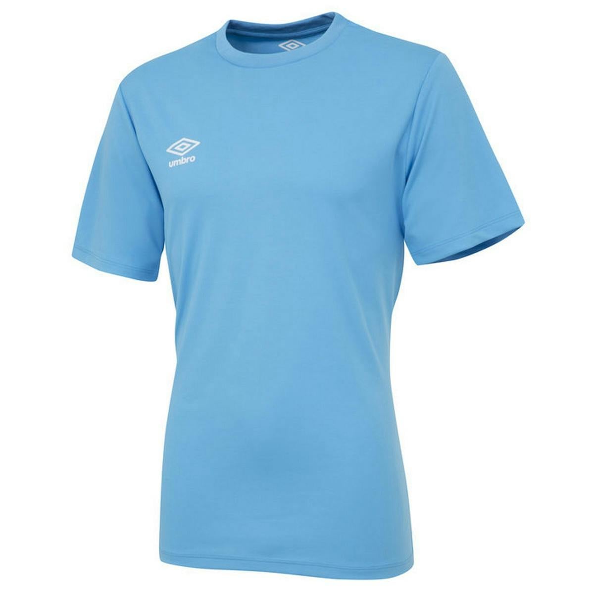 Umbro Men's Sky Blue Club Short-Sleeved Jersey - Xl - 100% Polyester