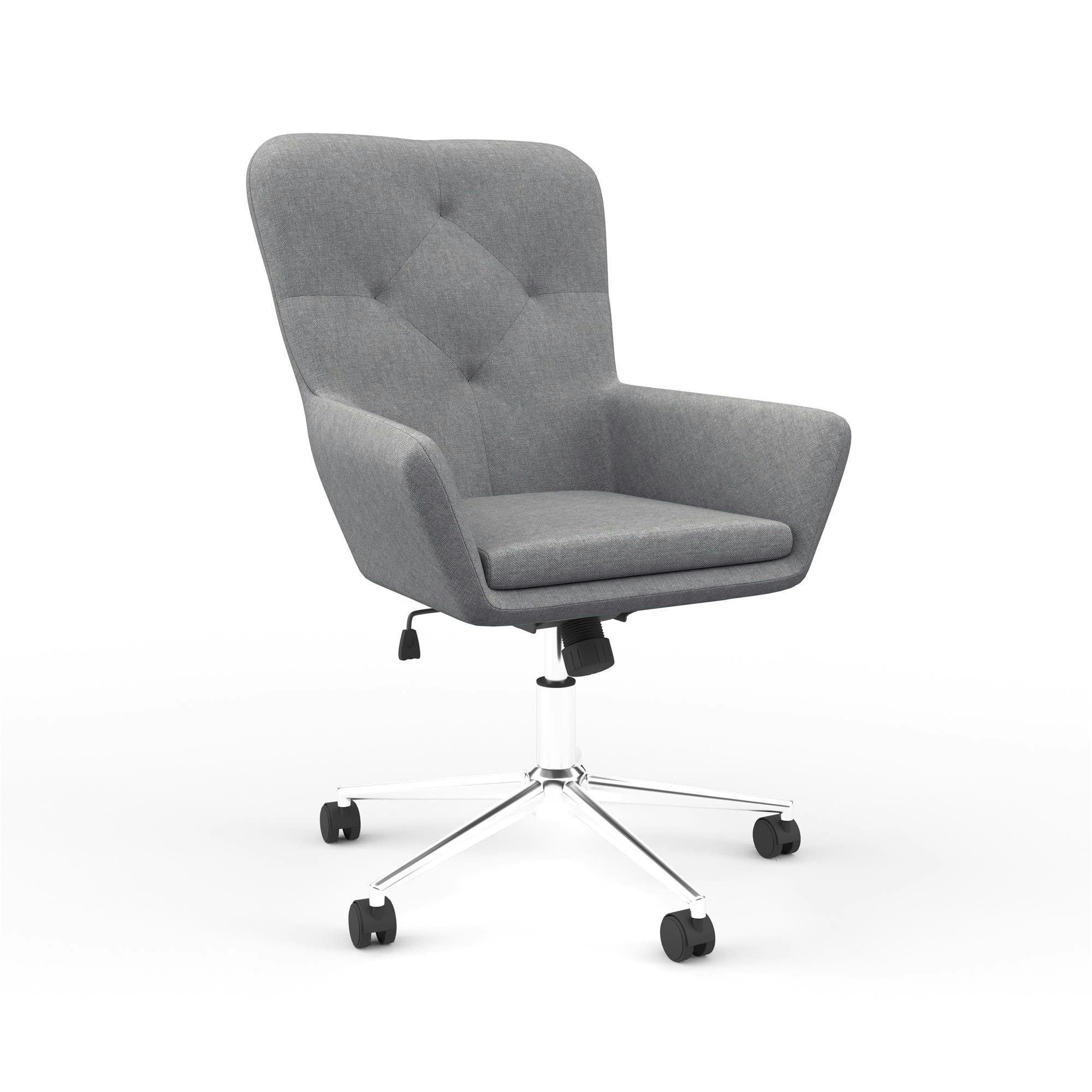 Dorel Home Grey Benjamin Office Chair With Wheels In