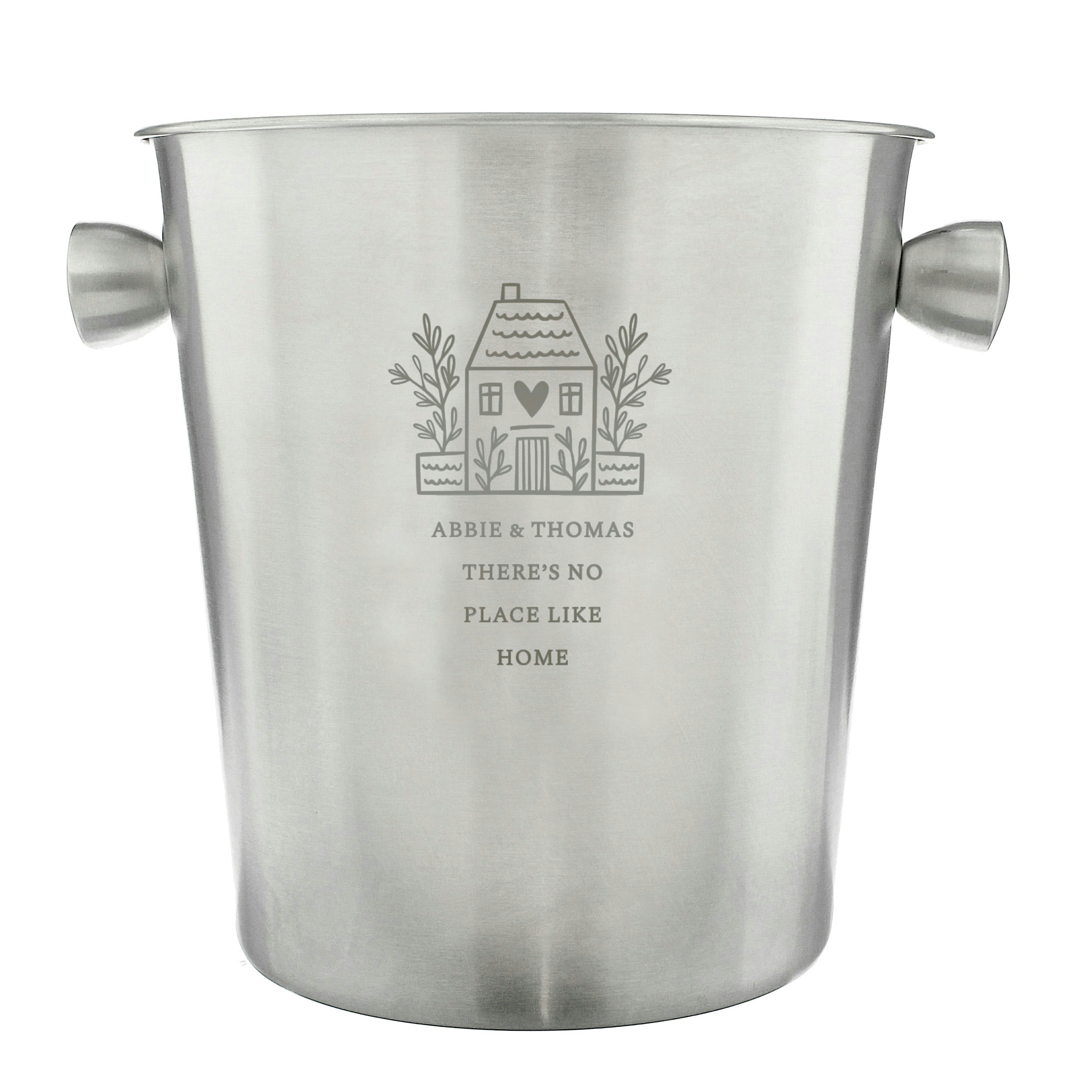 Personalised Memento Company Personalised House Stainless Steel Ice Bucket