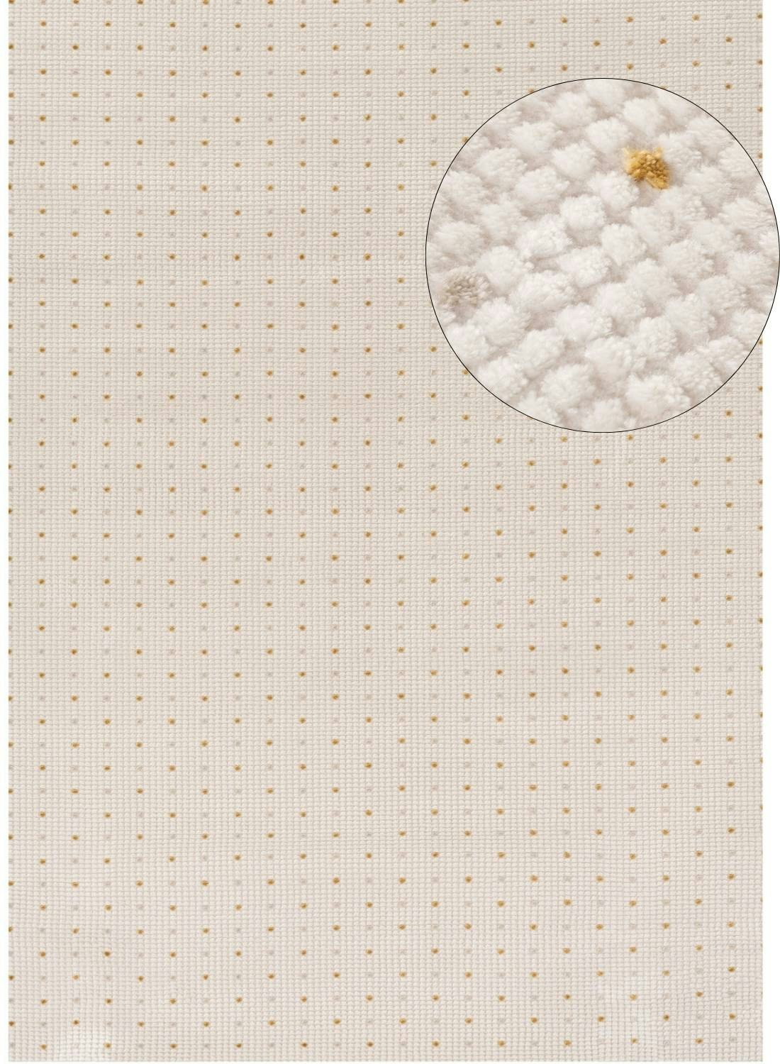 The Rugs Cream/Gold Carmel - Dots Rug | 6080 - 120X170 Cm